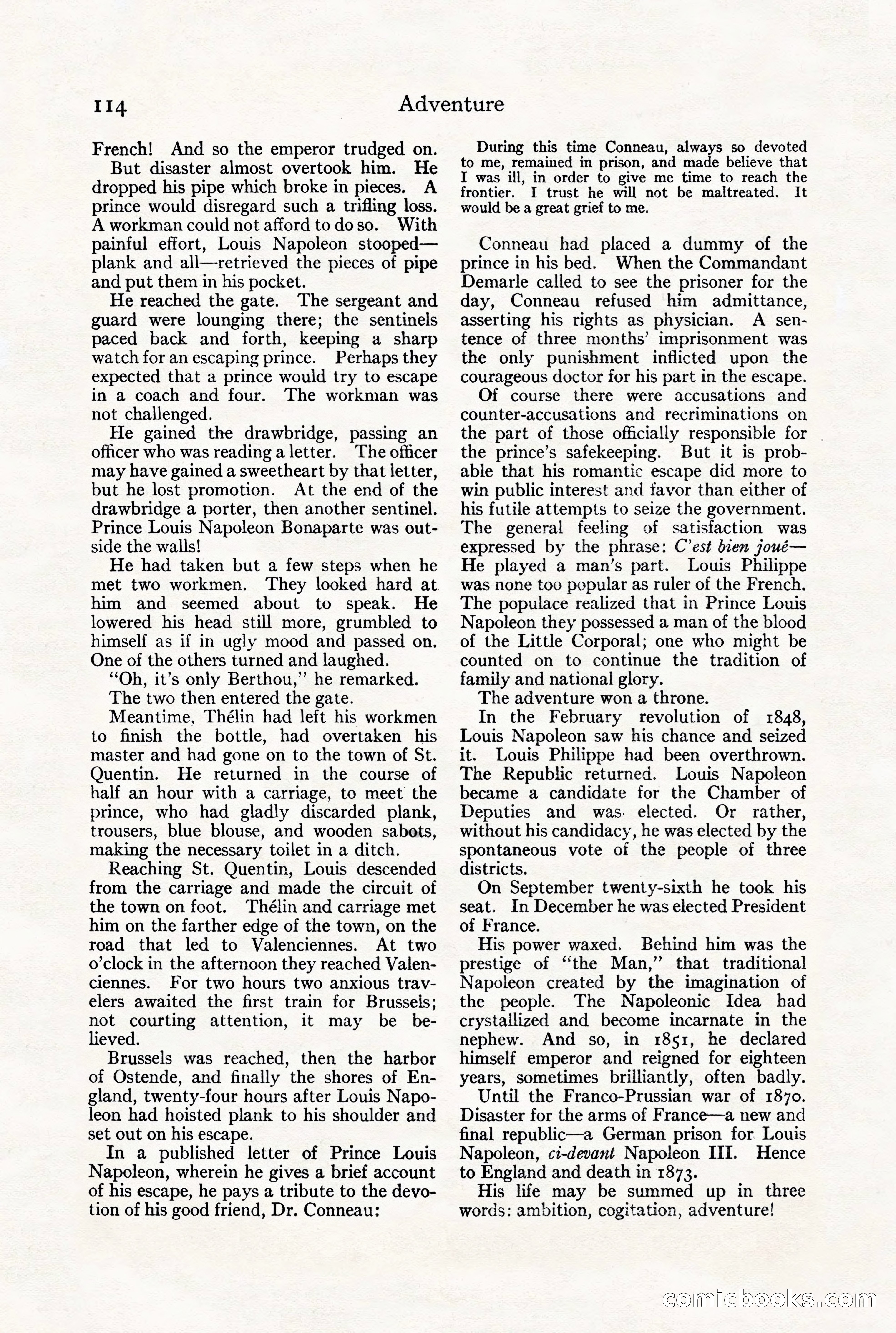 Adventure Magazine, July 23, 1926 — page 118 of 196