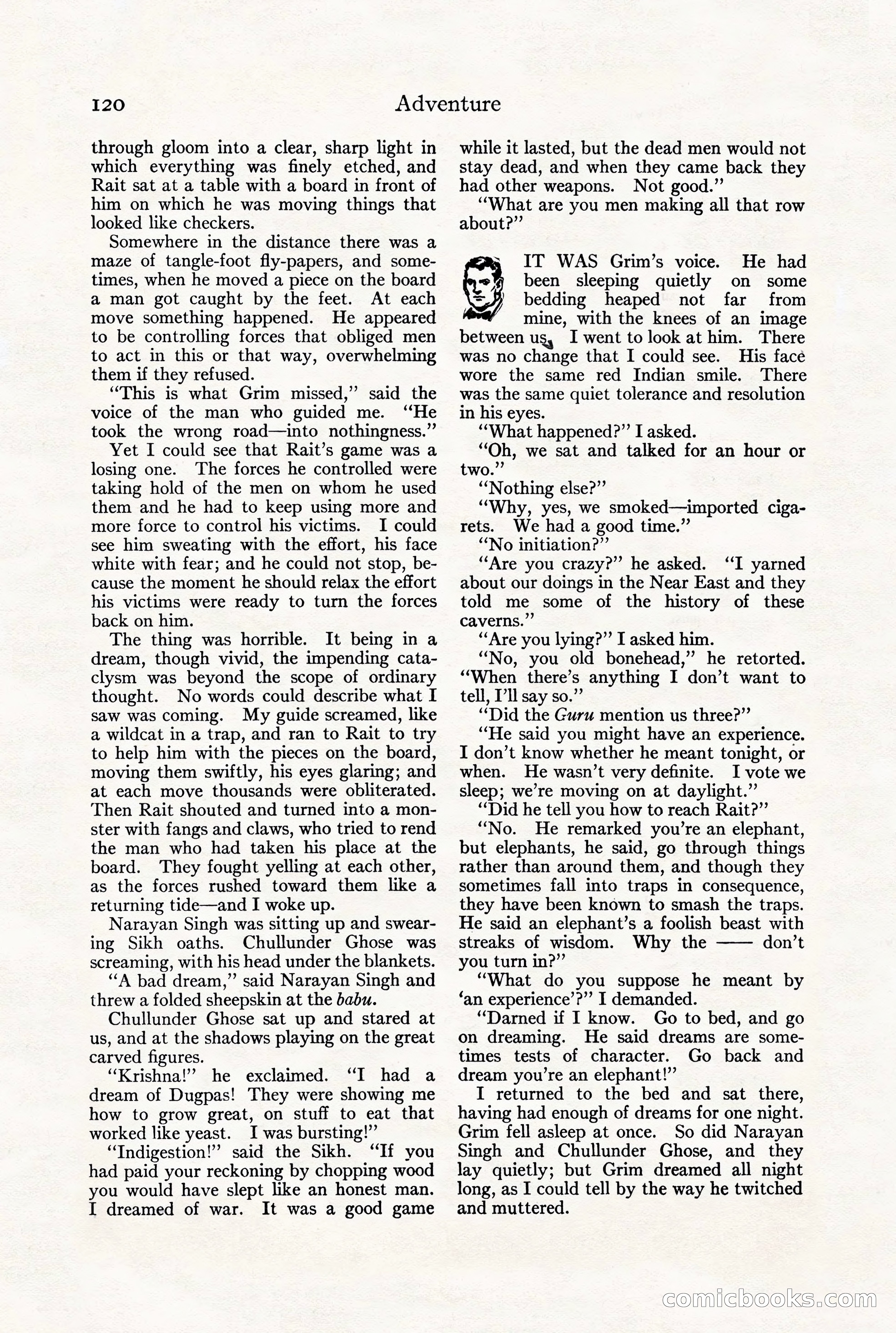 Adventure Magazine, July 23, 1926 — page 124 of 196