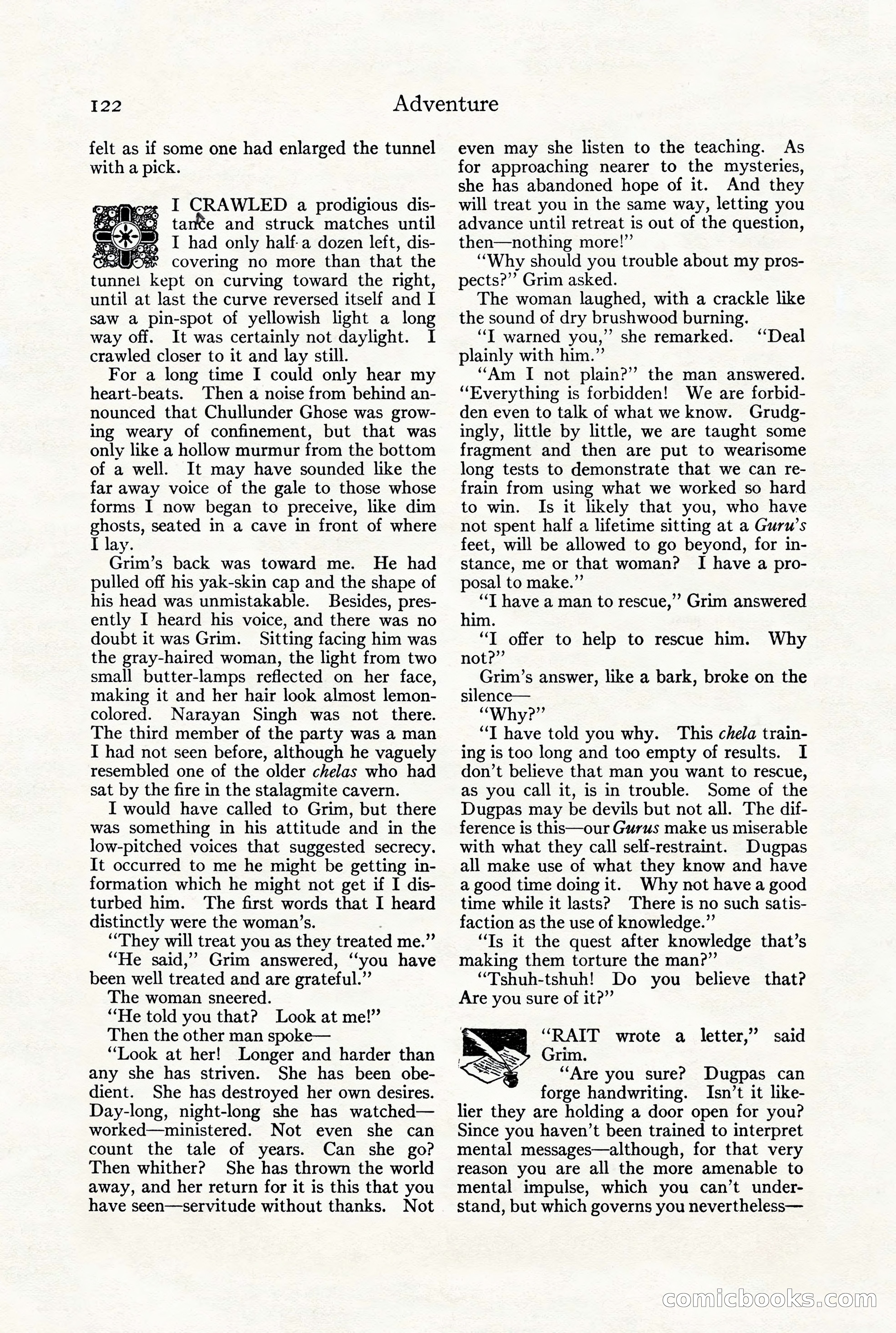 Adventure Magazine, July 23, 1926 — page 126 of 196