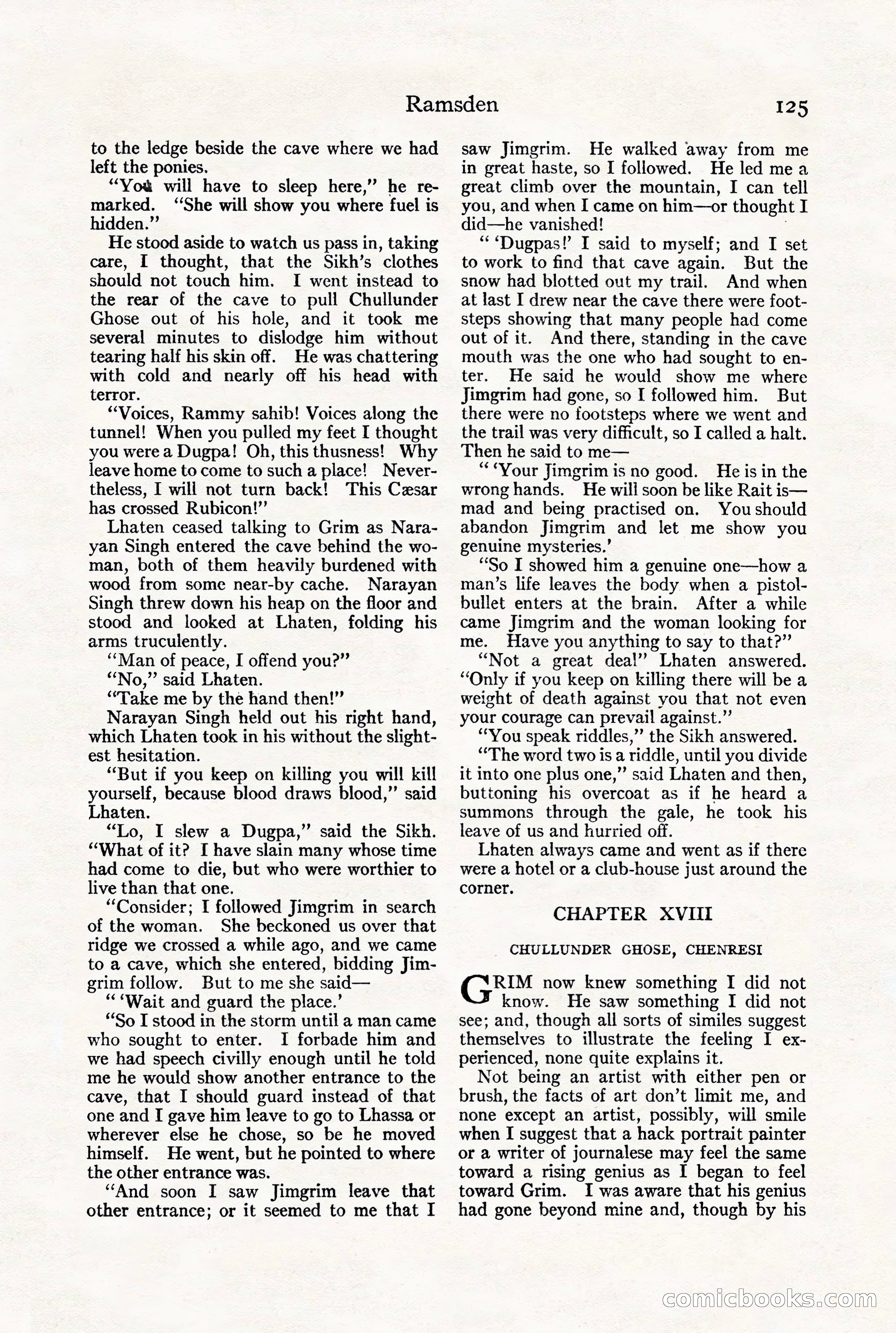 Adventure Magazine, July 23, 1926 — page 129 of 196