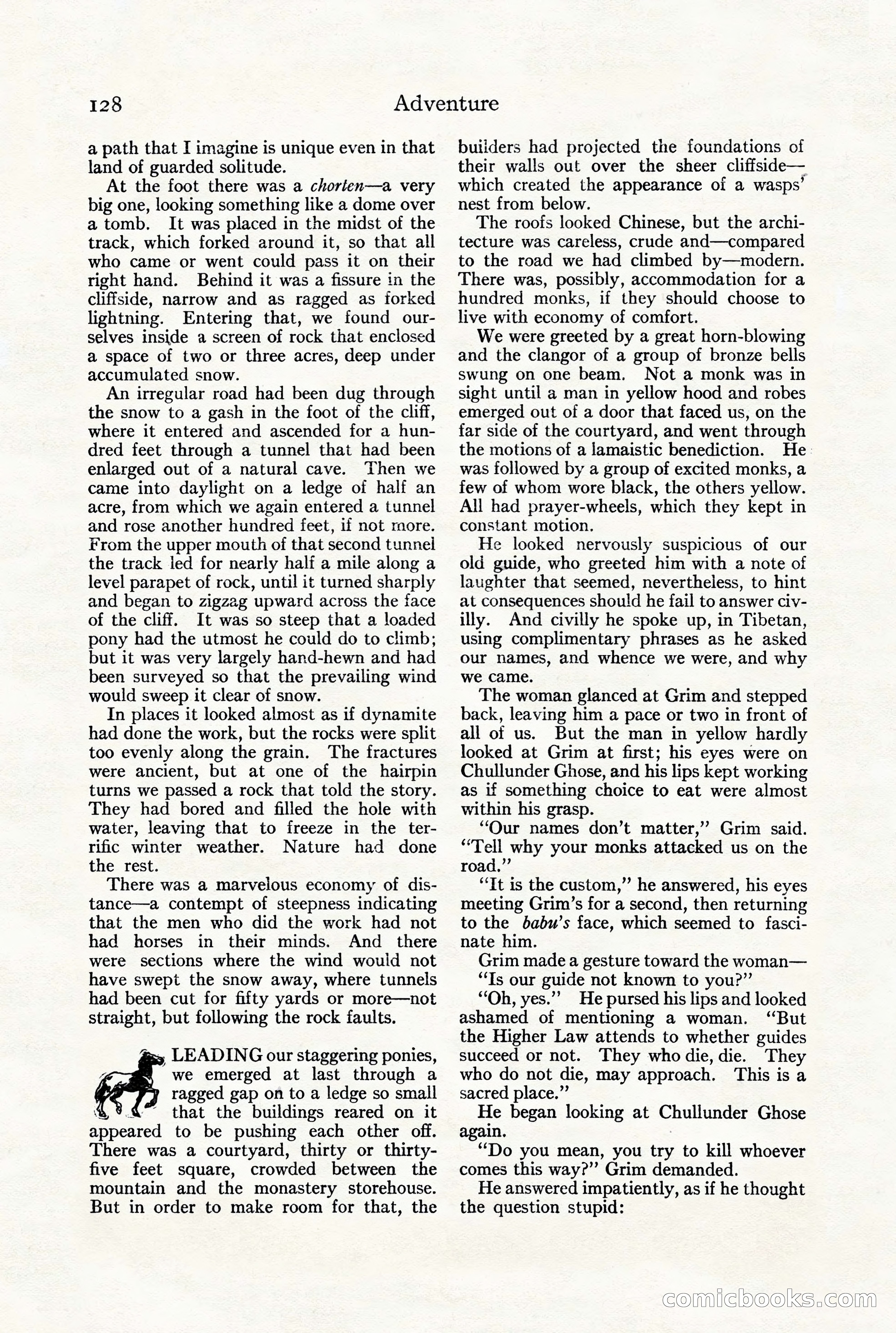 Adventure Magazine, July 23, 1926 — page 132 of 196
