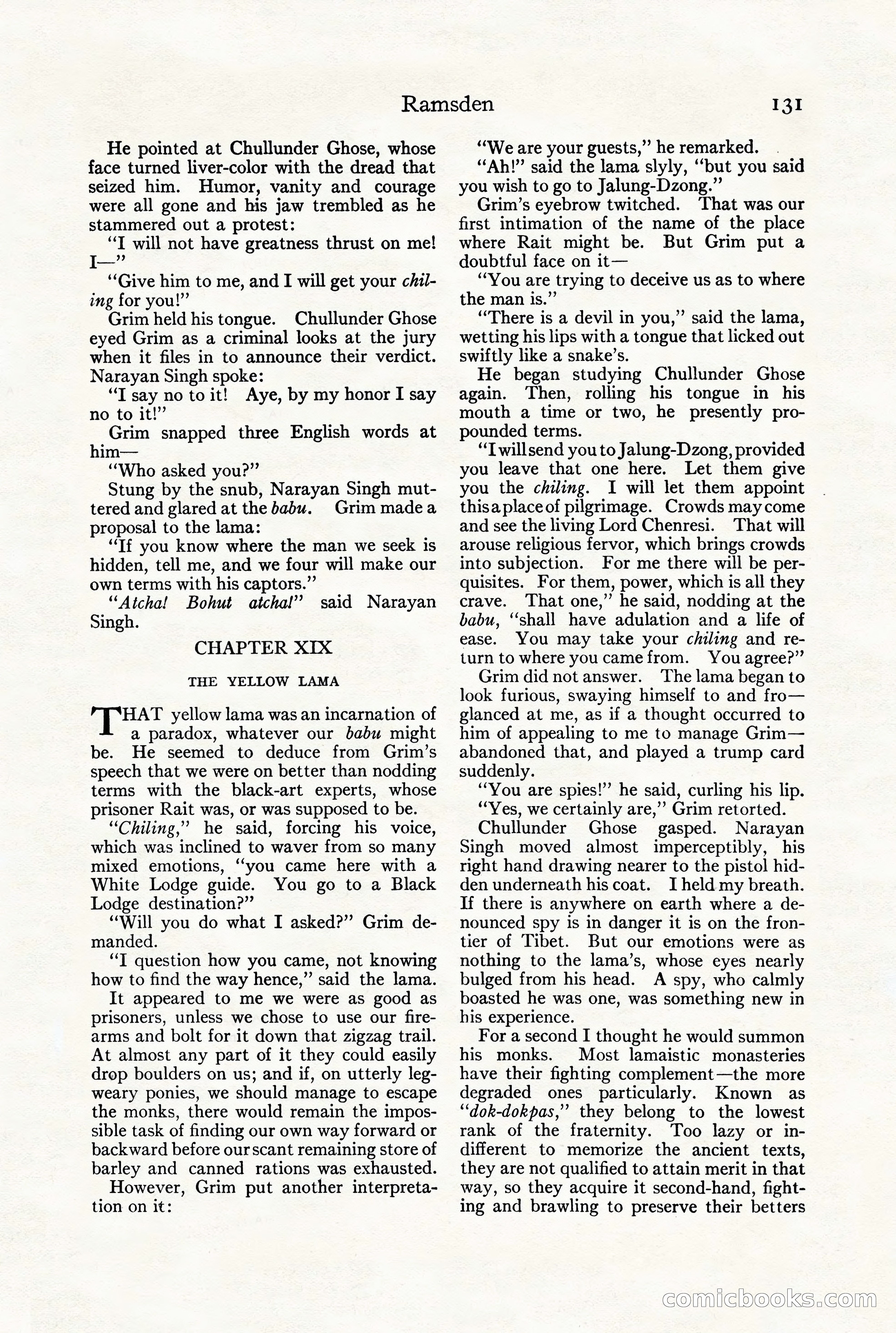 Adventure Magazine, July 23, 1926 — page 135 of 196