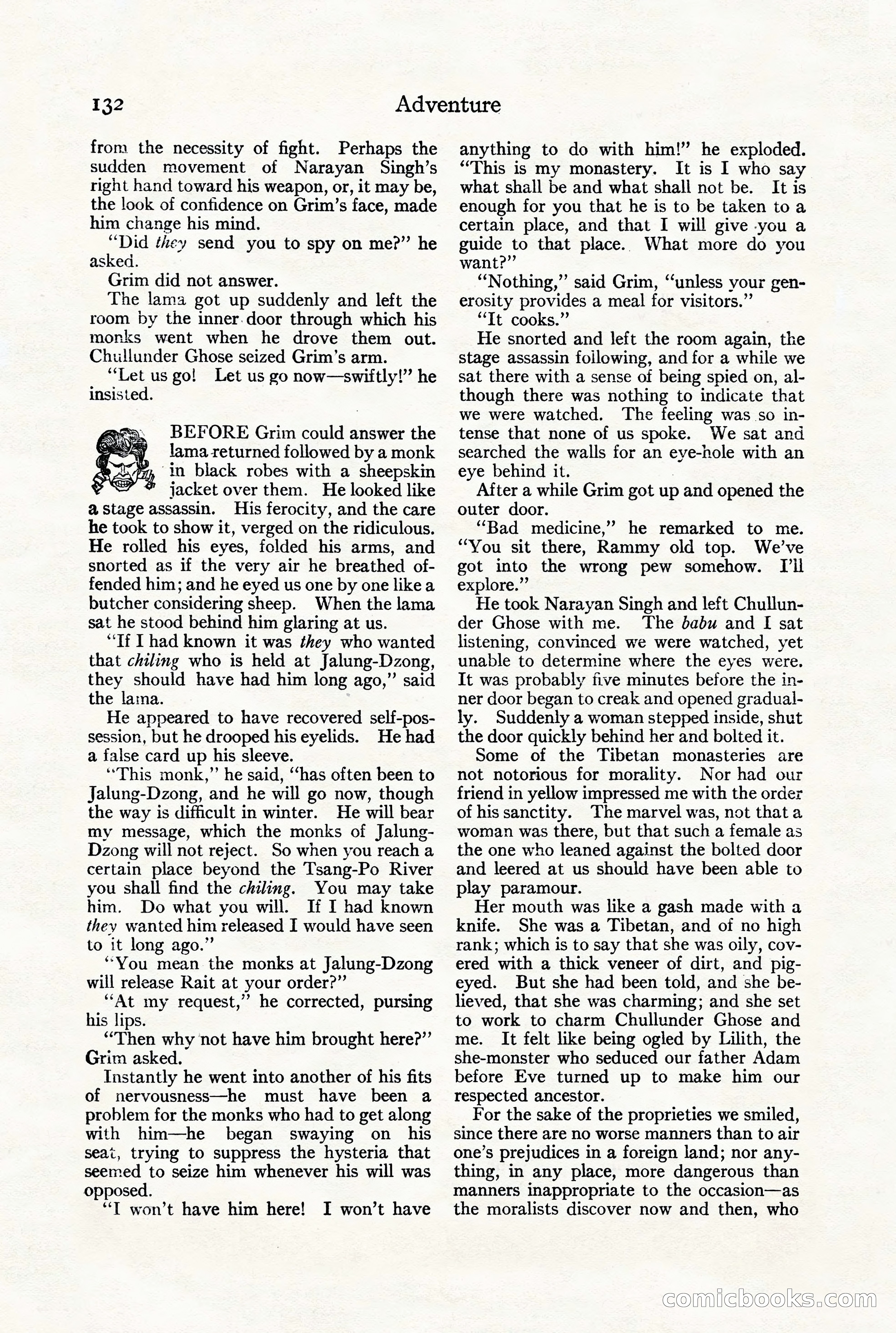 Adventure Magazine, July 23, 1926 — page 136 of 196