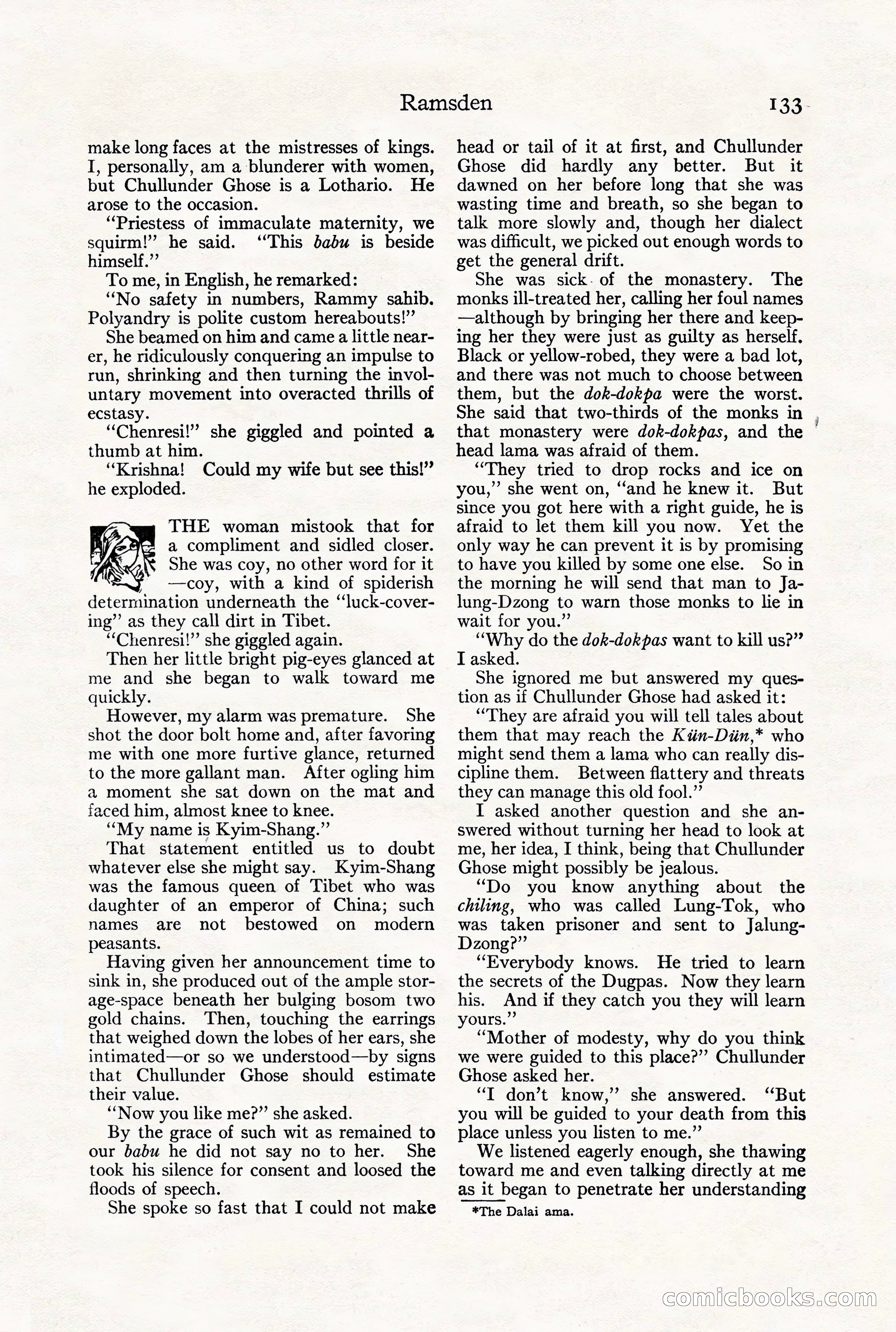 Adventure Magazine, July 23, 1926 — page 137 of 196
