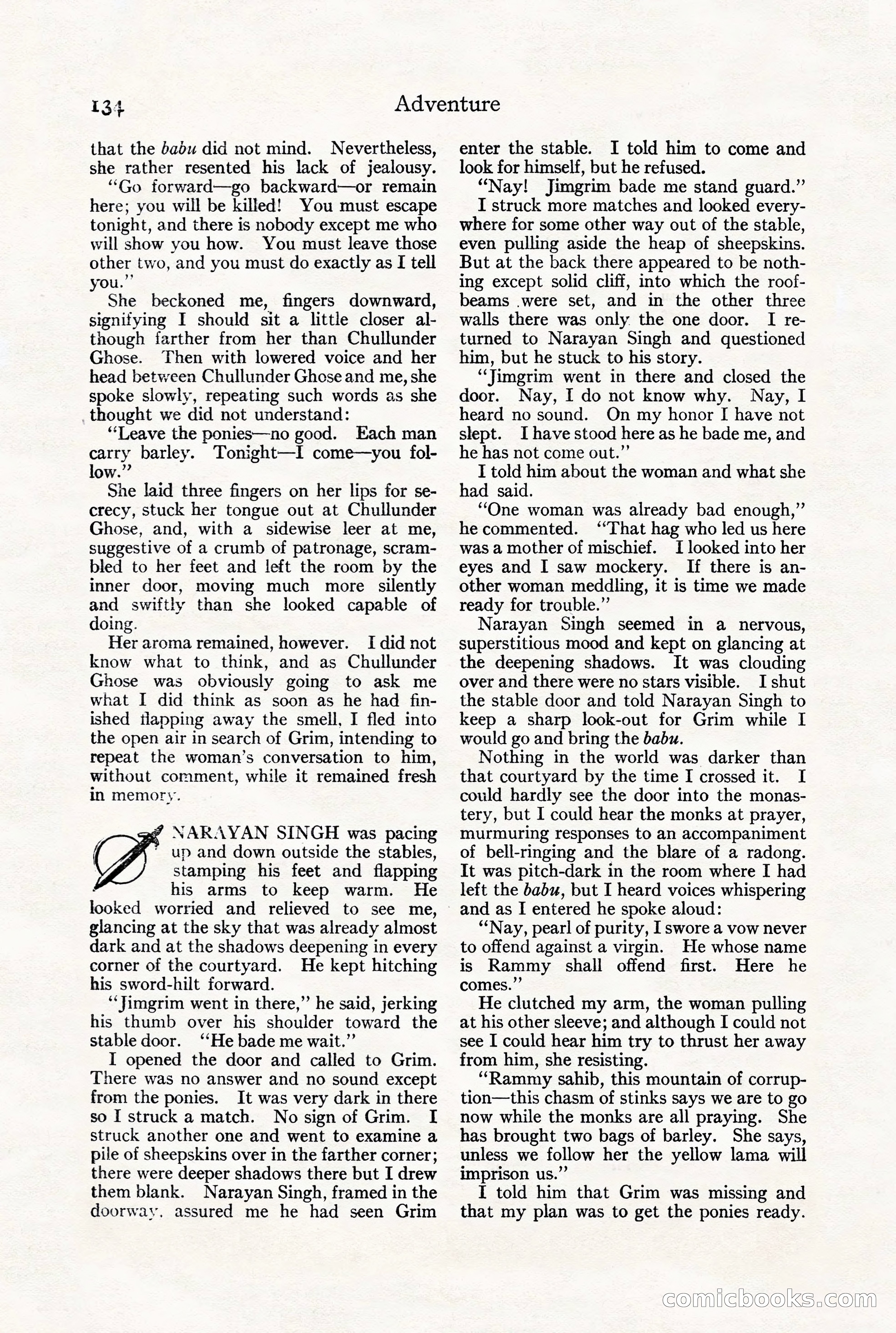 Adventure Magazine, July 23, 1926 — page 138 of 196
