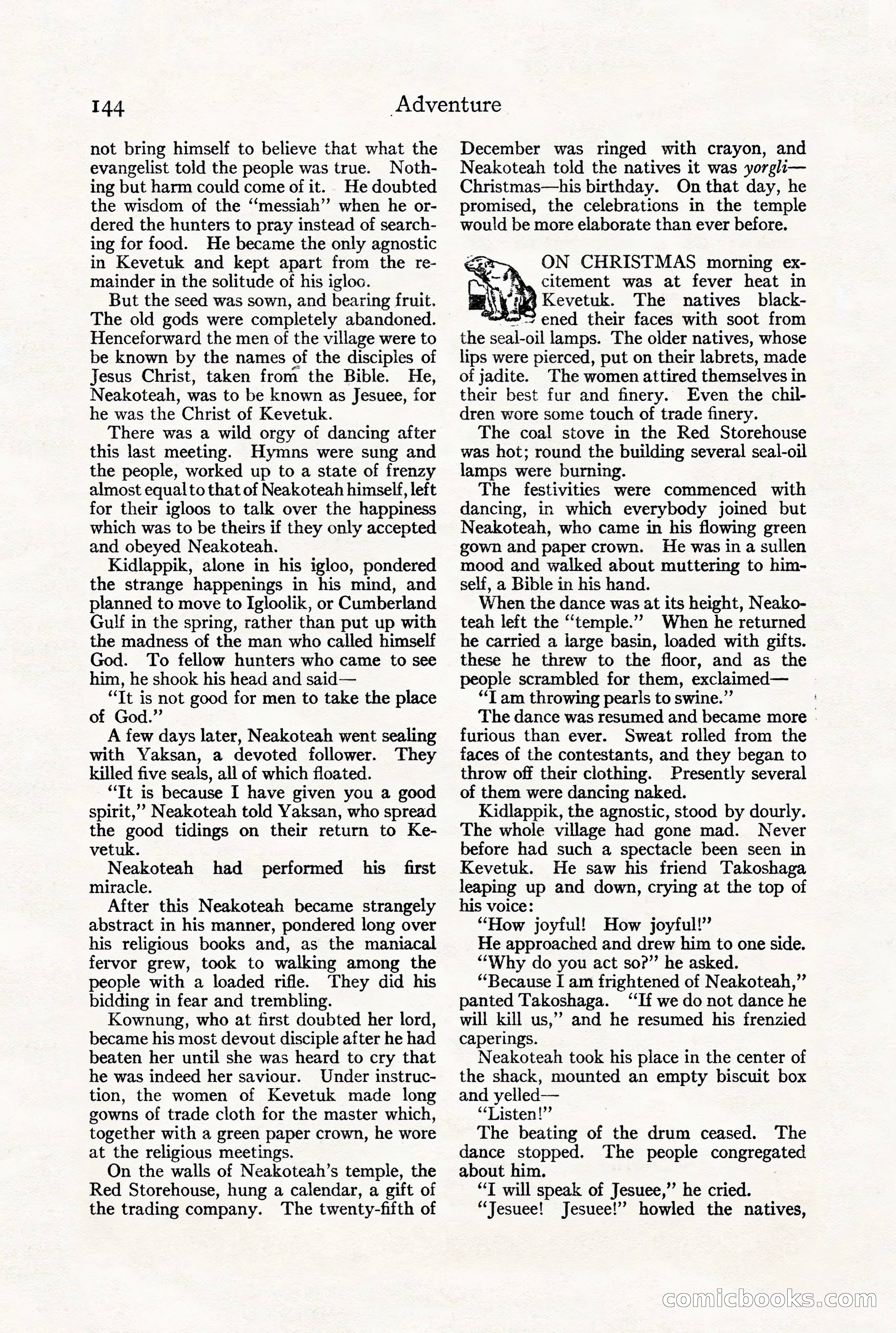 Adventure Magazine, July 23, 1926 — page 148 of 196