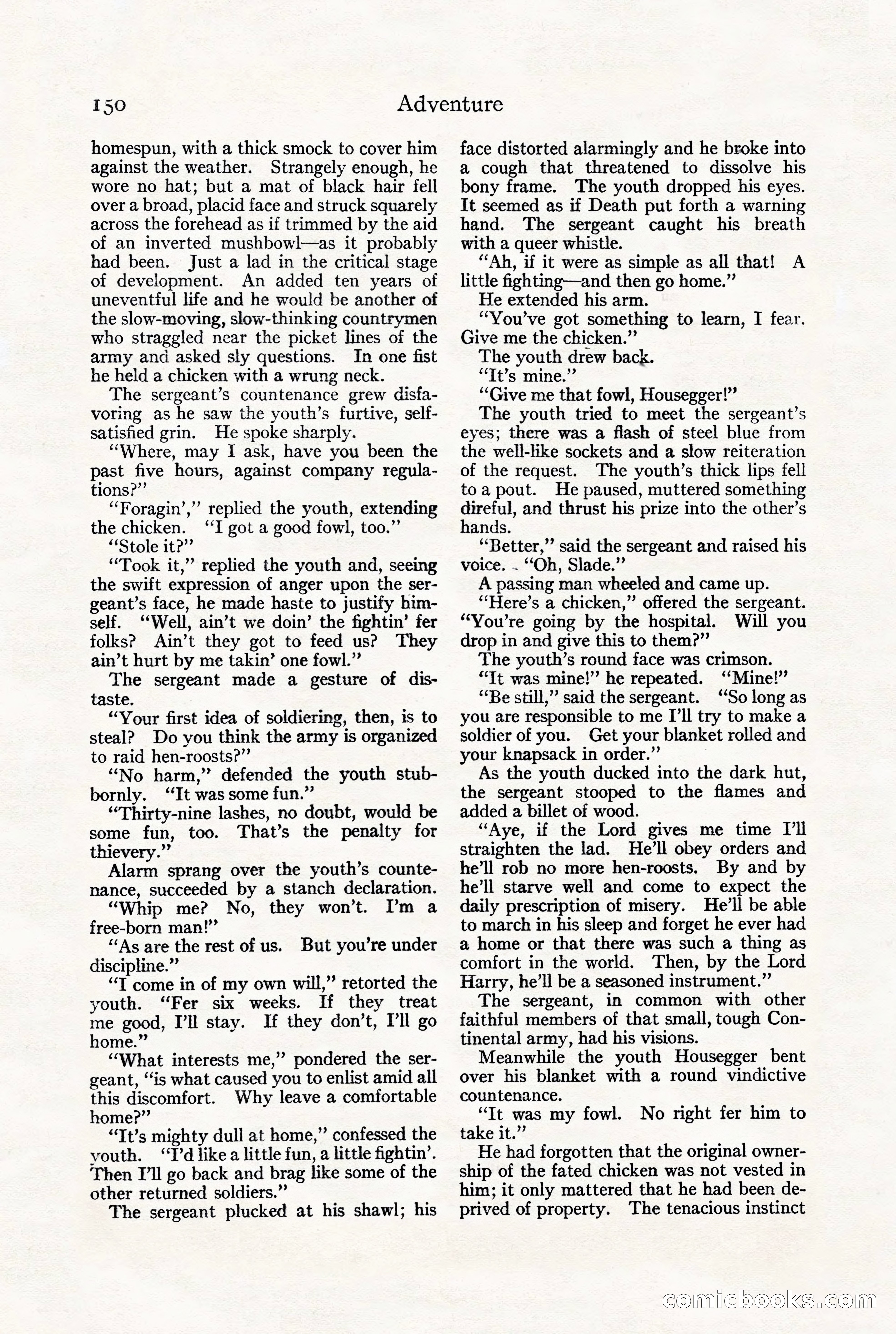 Adventure Magazine, July 23, 1926 — page 154 of 196