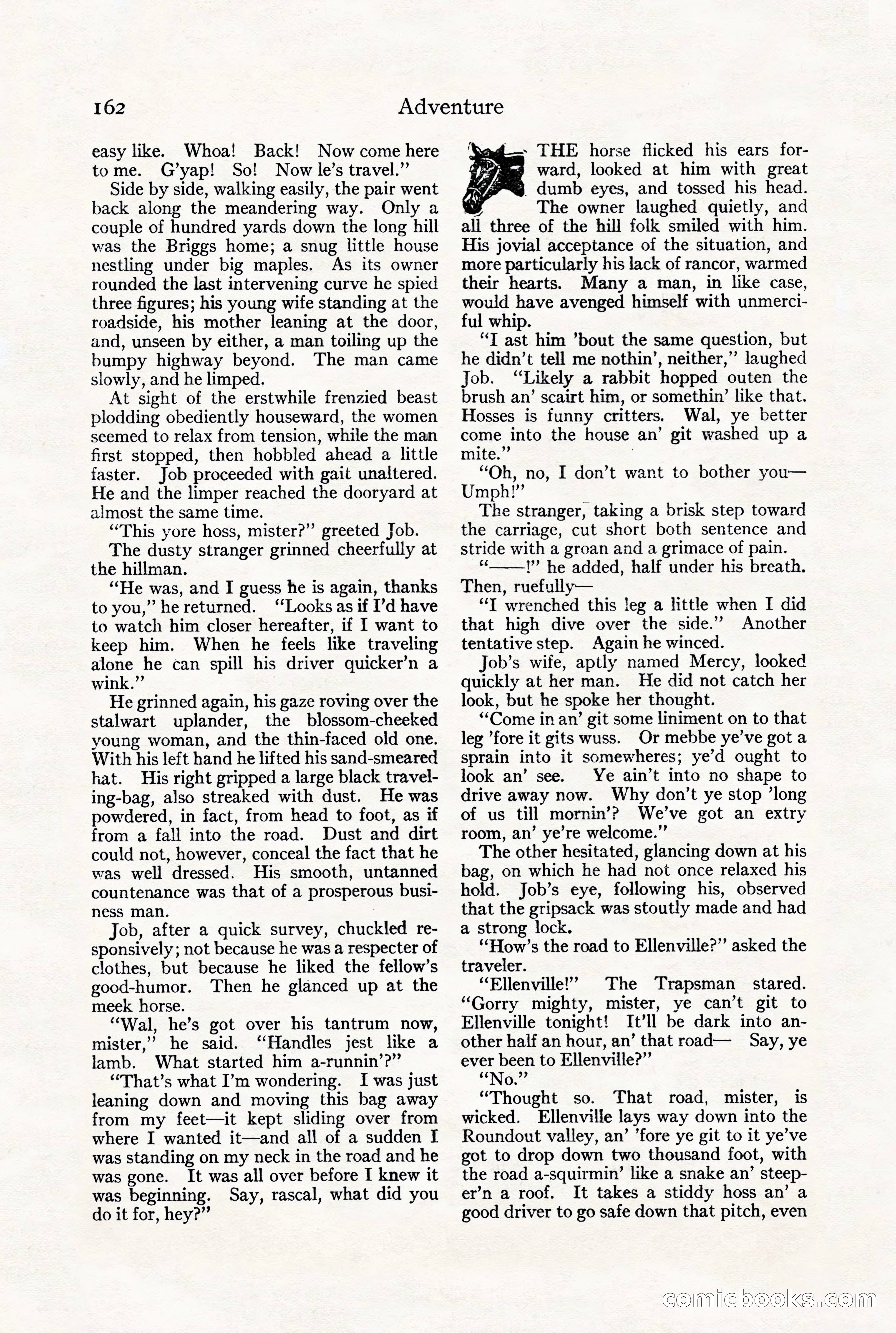 Adventure Magazine, July 23, 1926 — page 166 of 196
