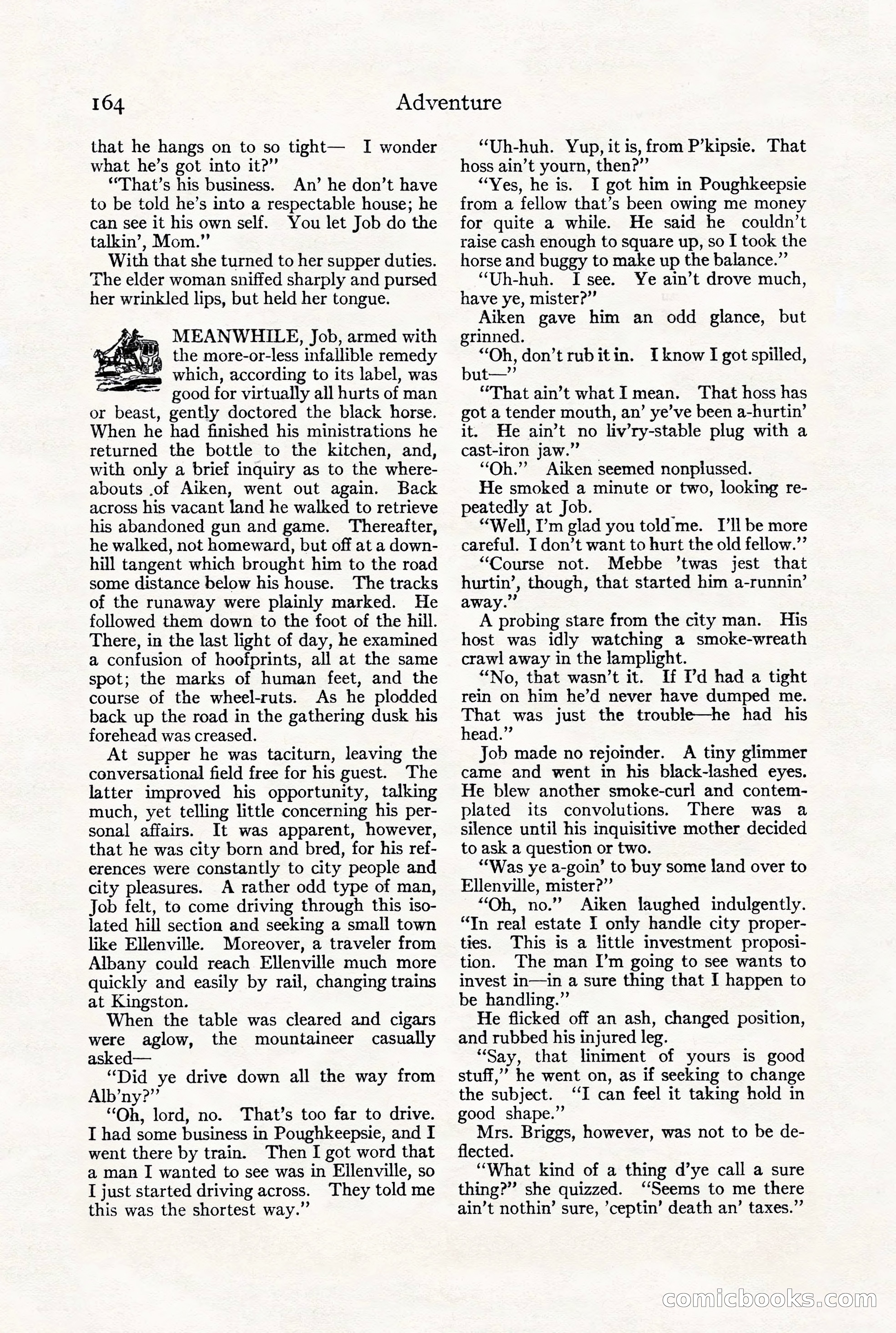 Adventure Magazine, July 23, 1926 — page 168 of 196