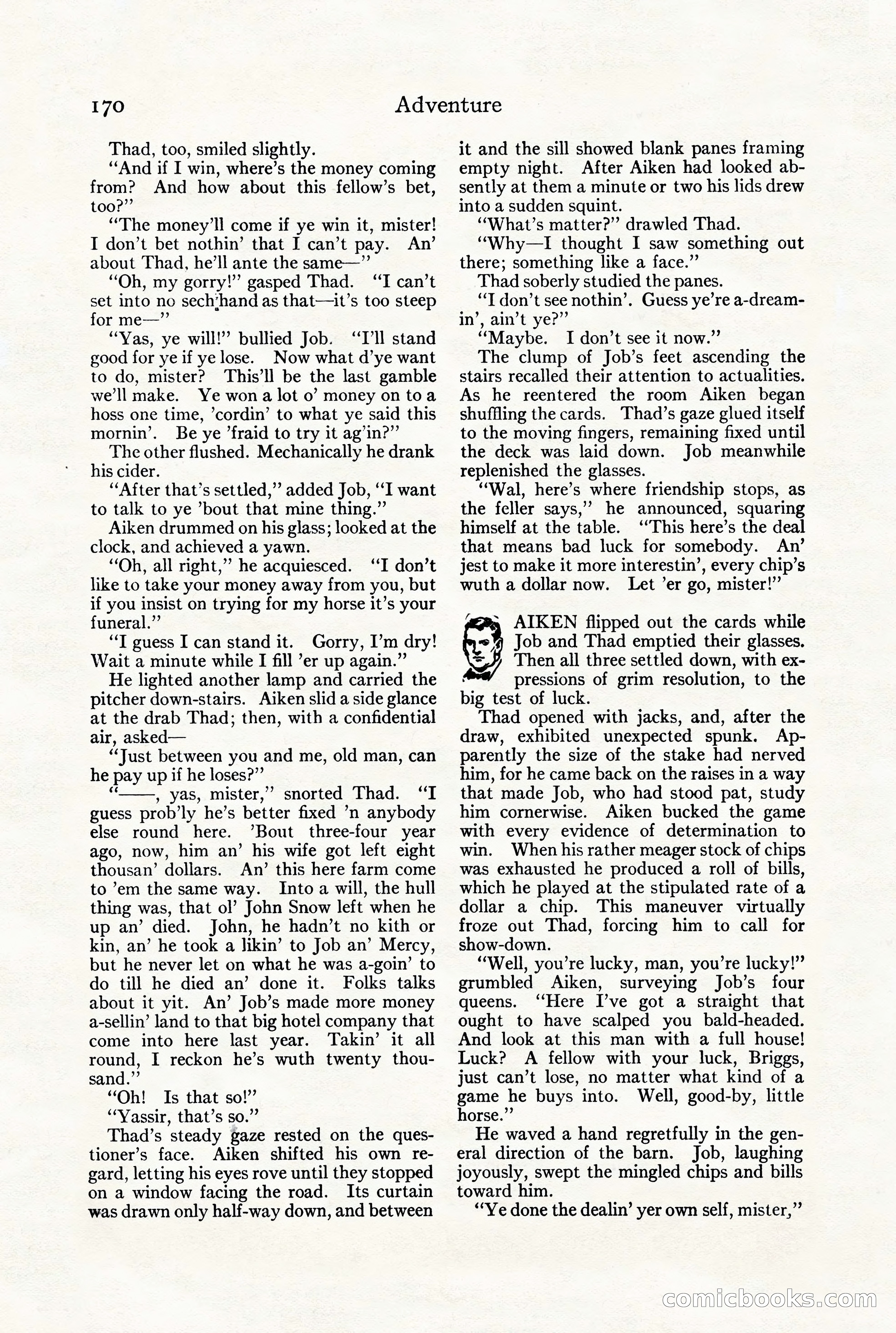 Adventure Magazine, July 23, 1926 — page 174 of 196