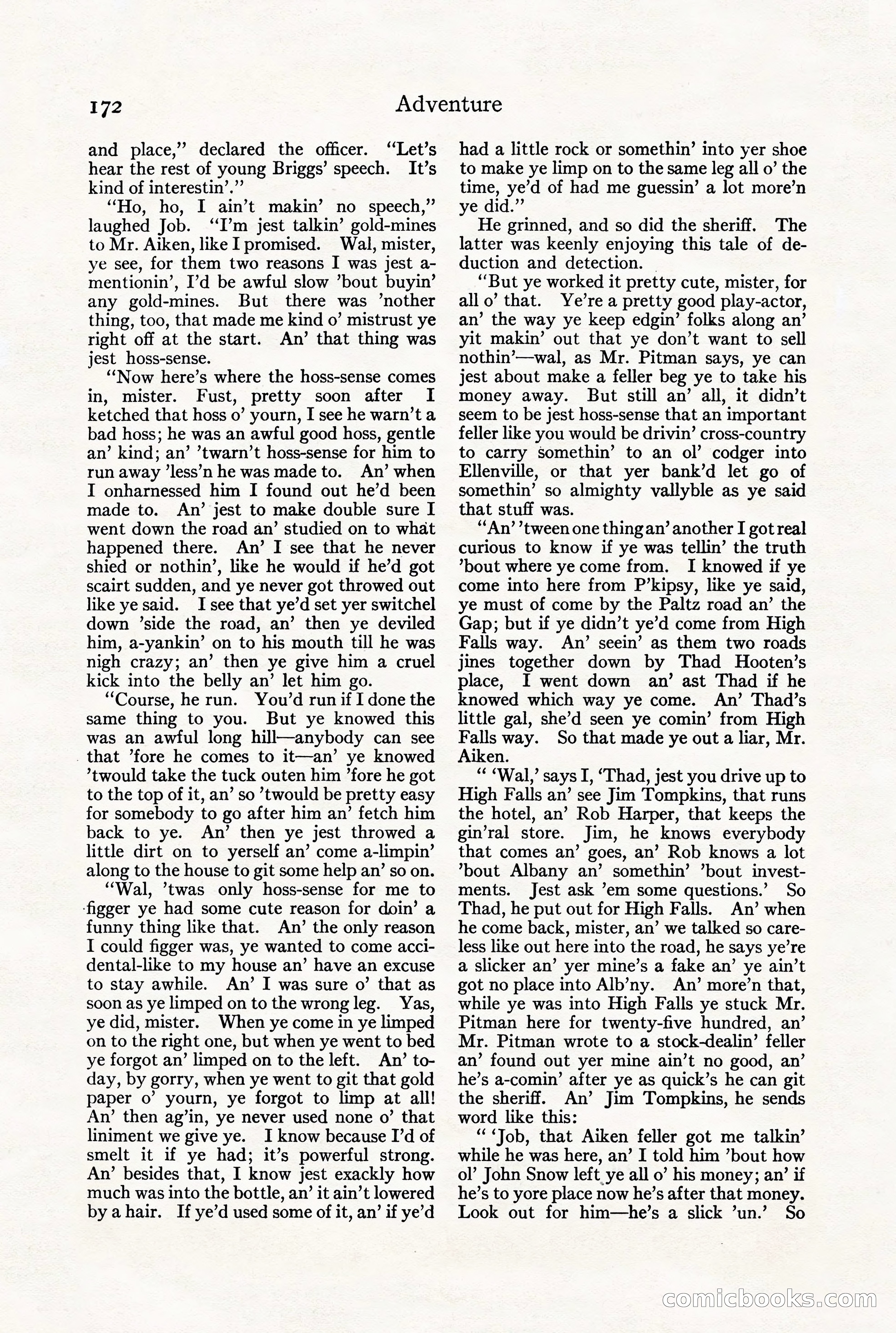 Adventure Magazine, July 23, 1926 — page 176 of 196