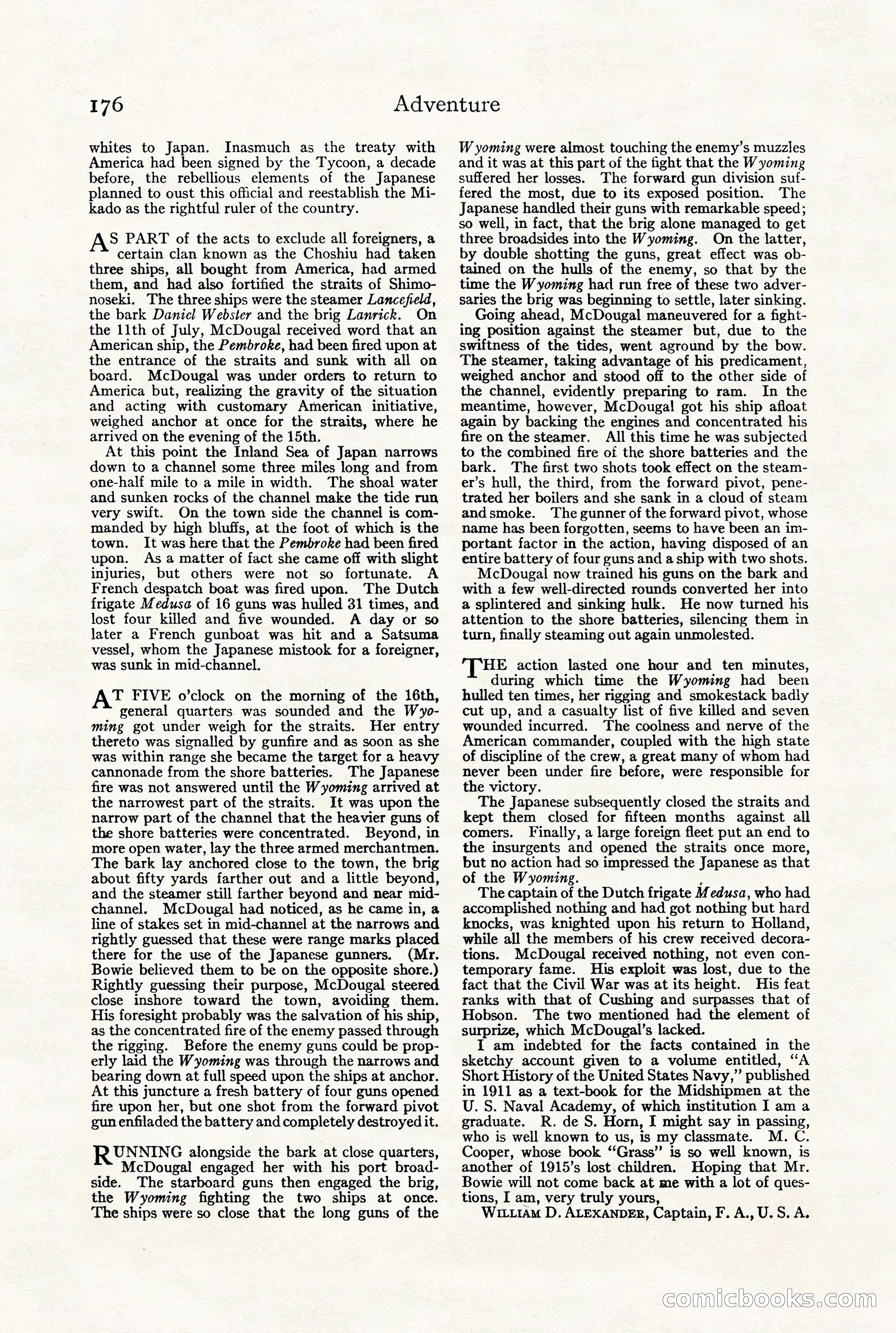 Adventure Magazine, July 23, 1926 — page 180 of 196