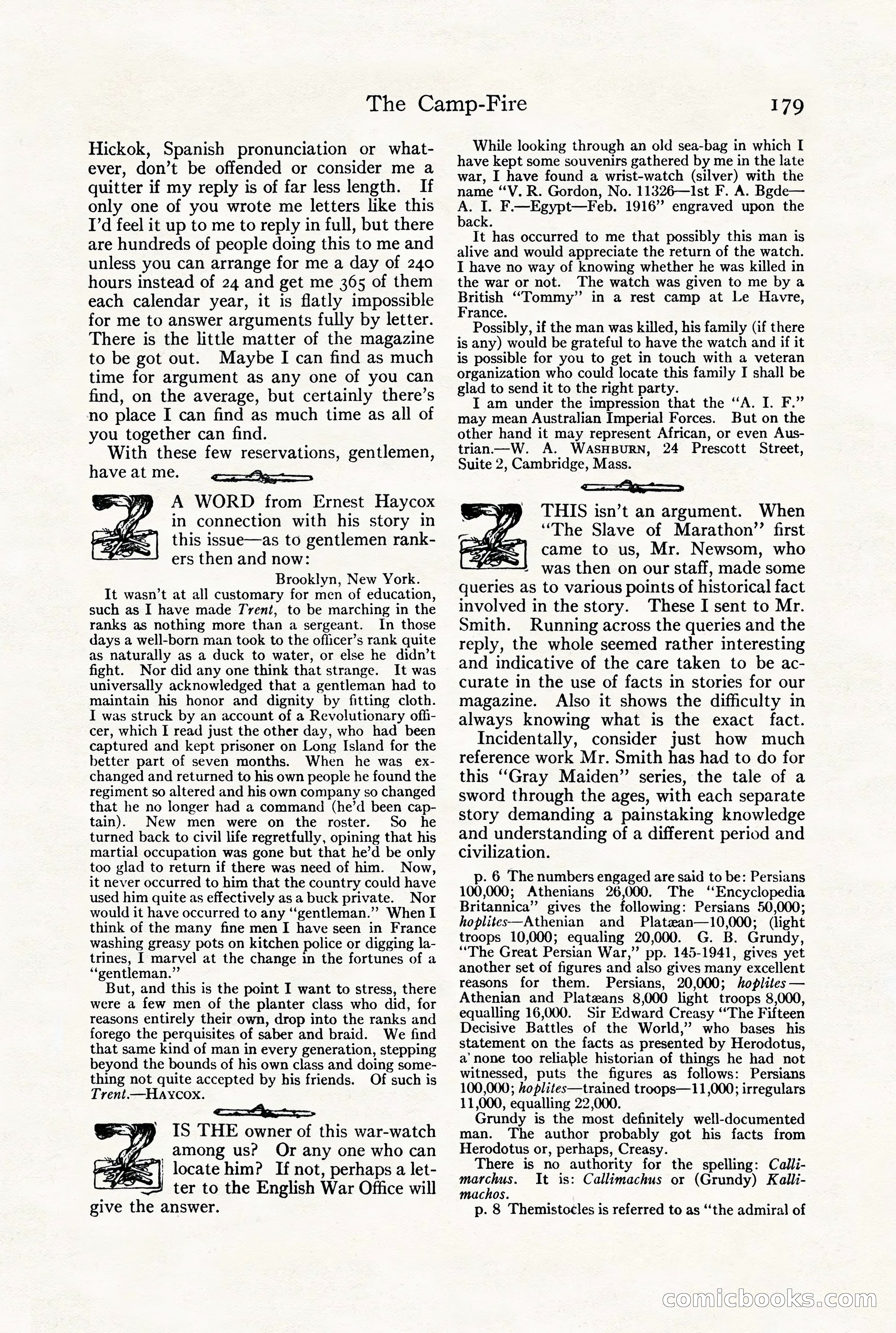 Adventure Magazine, July 23, 1926 — page 183 of 196