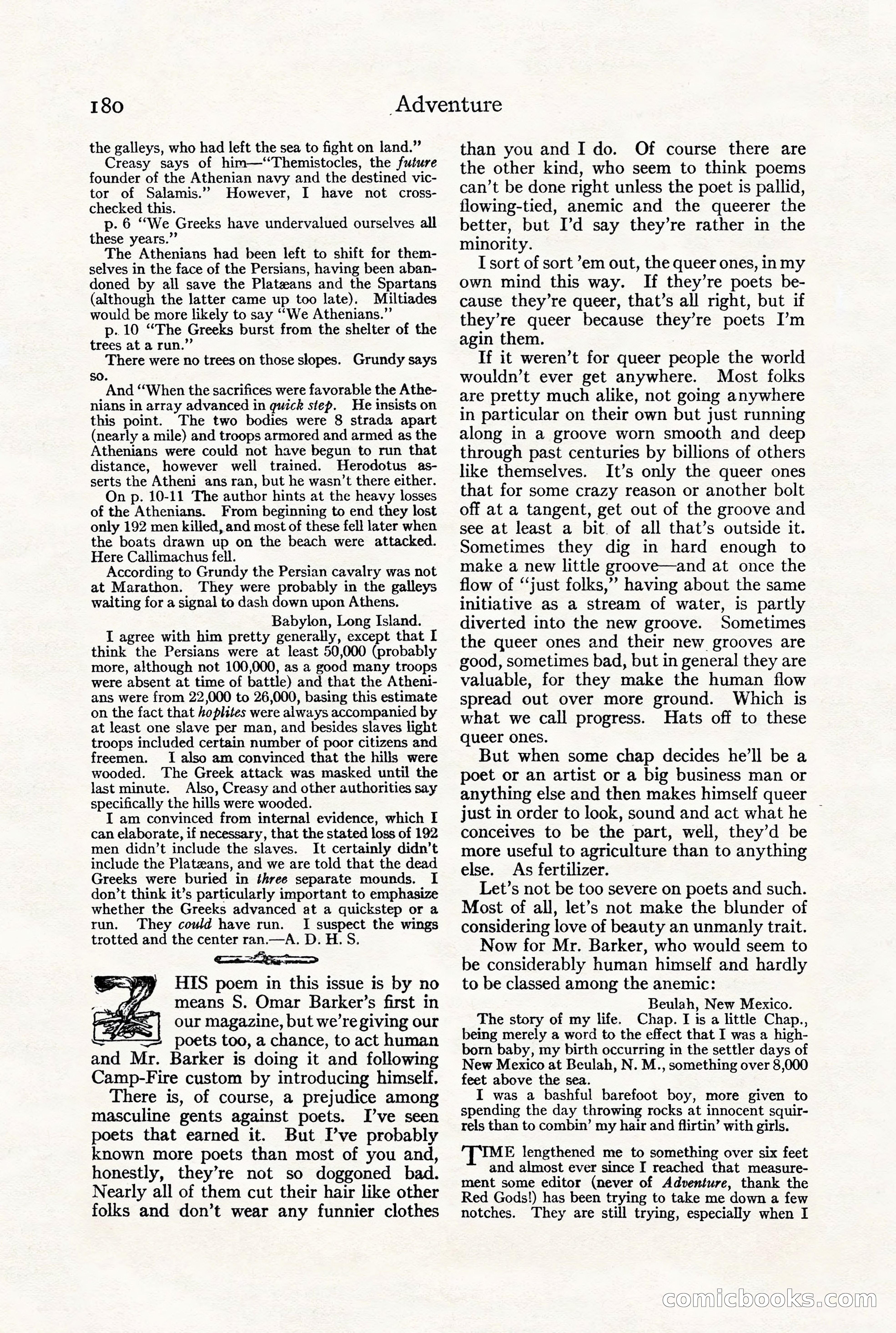 Adventure Magazine, July 23, 1926 — page 184 of 196