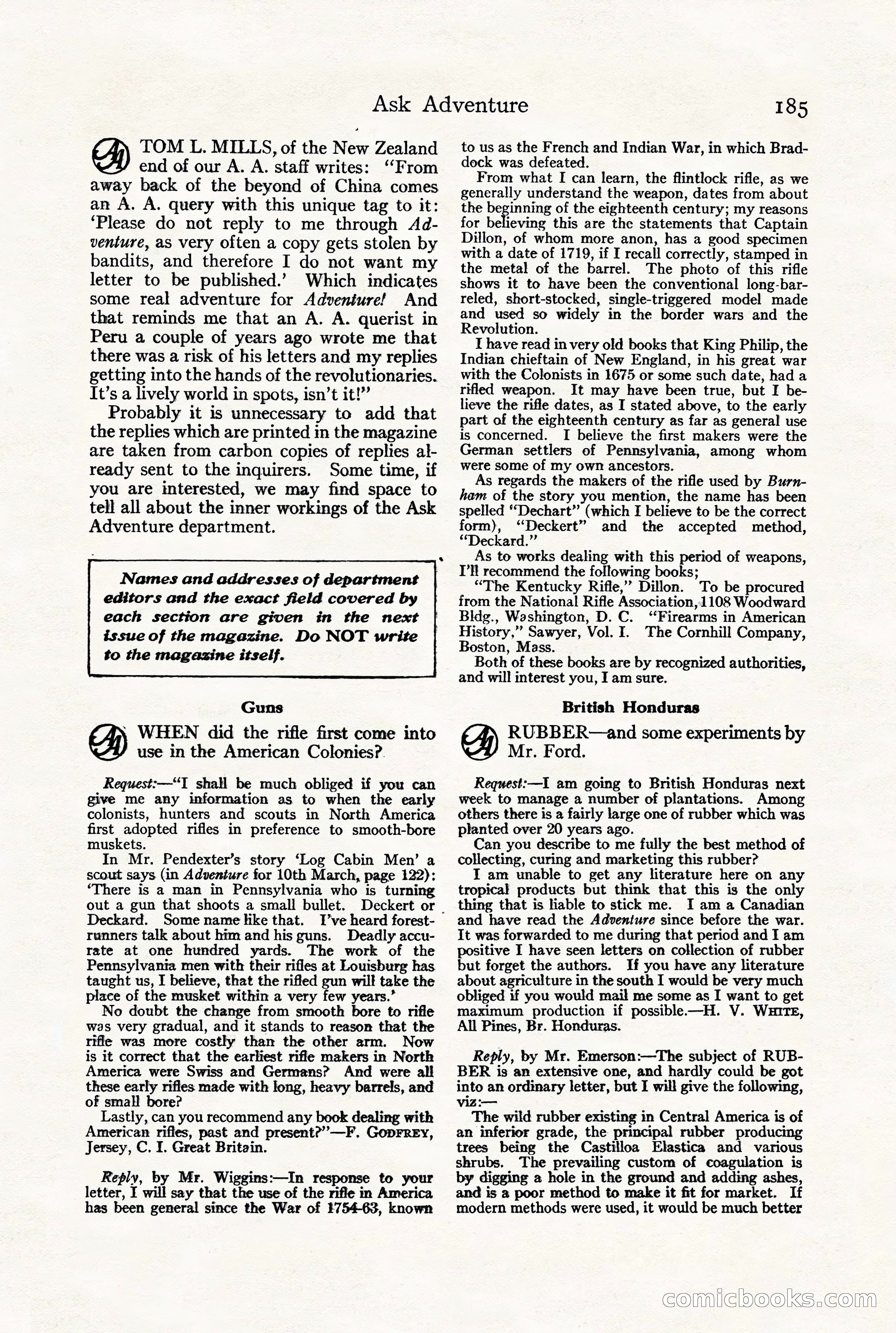 Adventure Magazine, July 23, 1926 — page 189 of 196