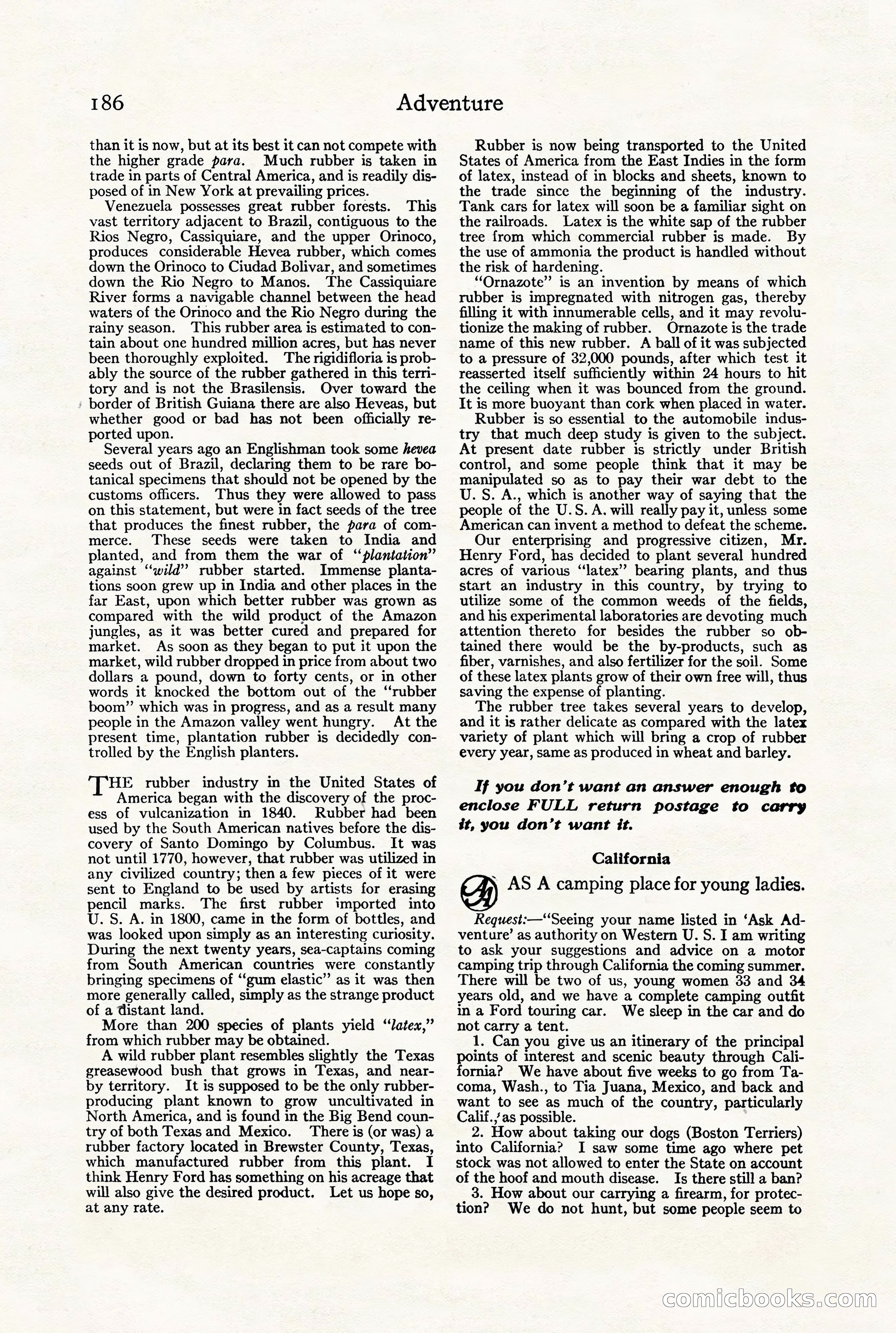 Adventure Magazine, July 23, 1926 — page 190 of 196