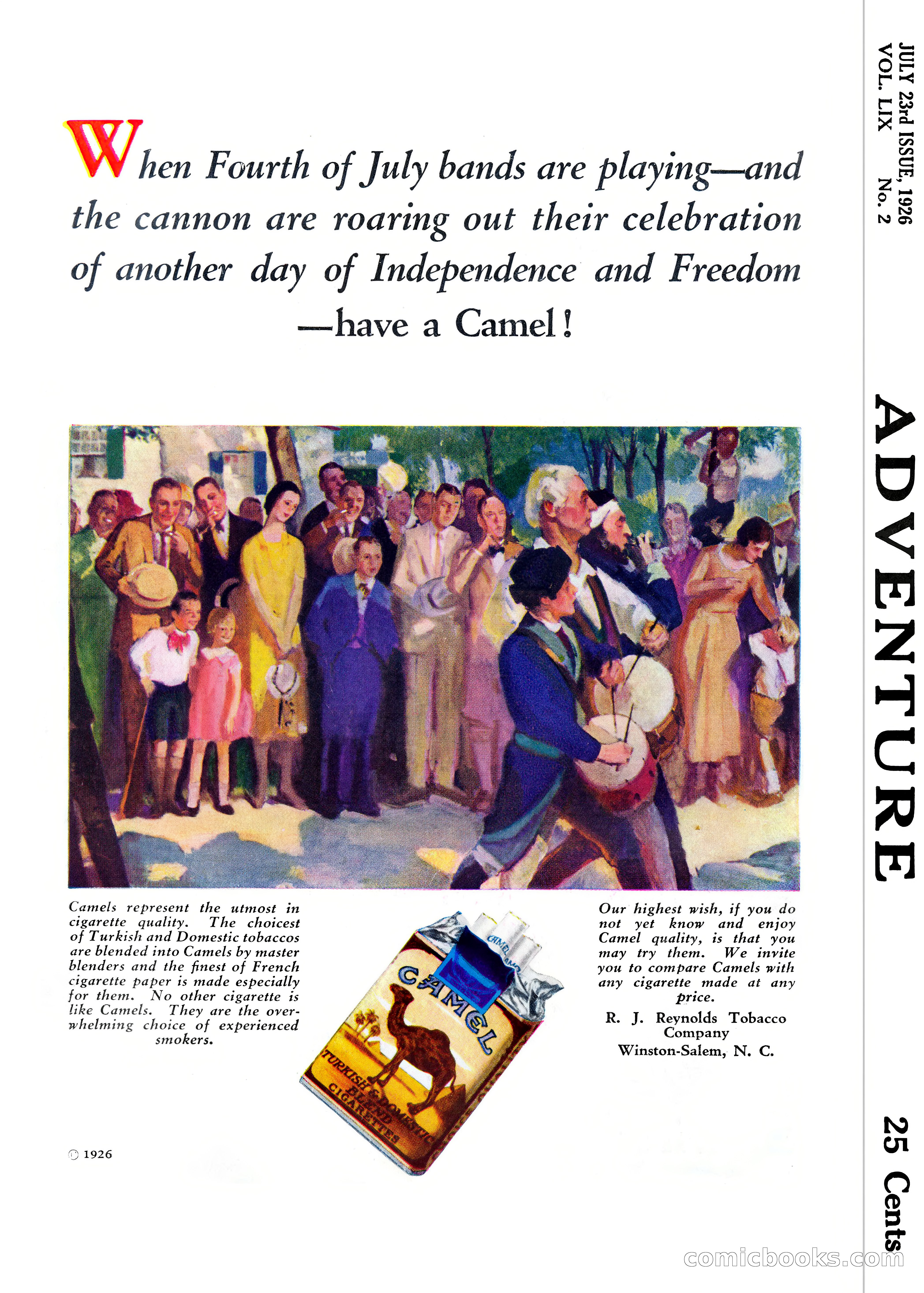 Adventure Magazine, July 23, 1926 — page 196 of 196