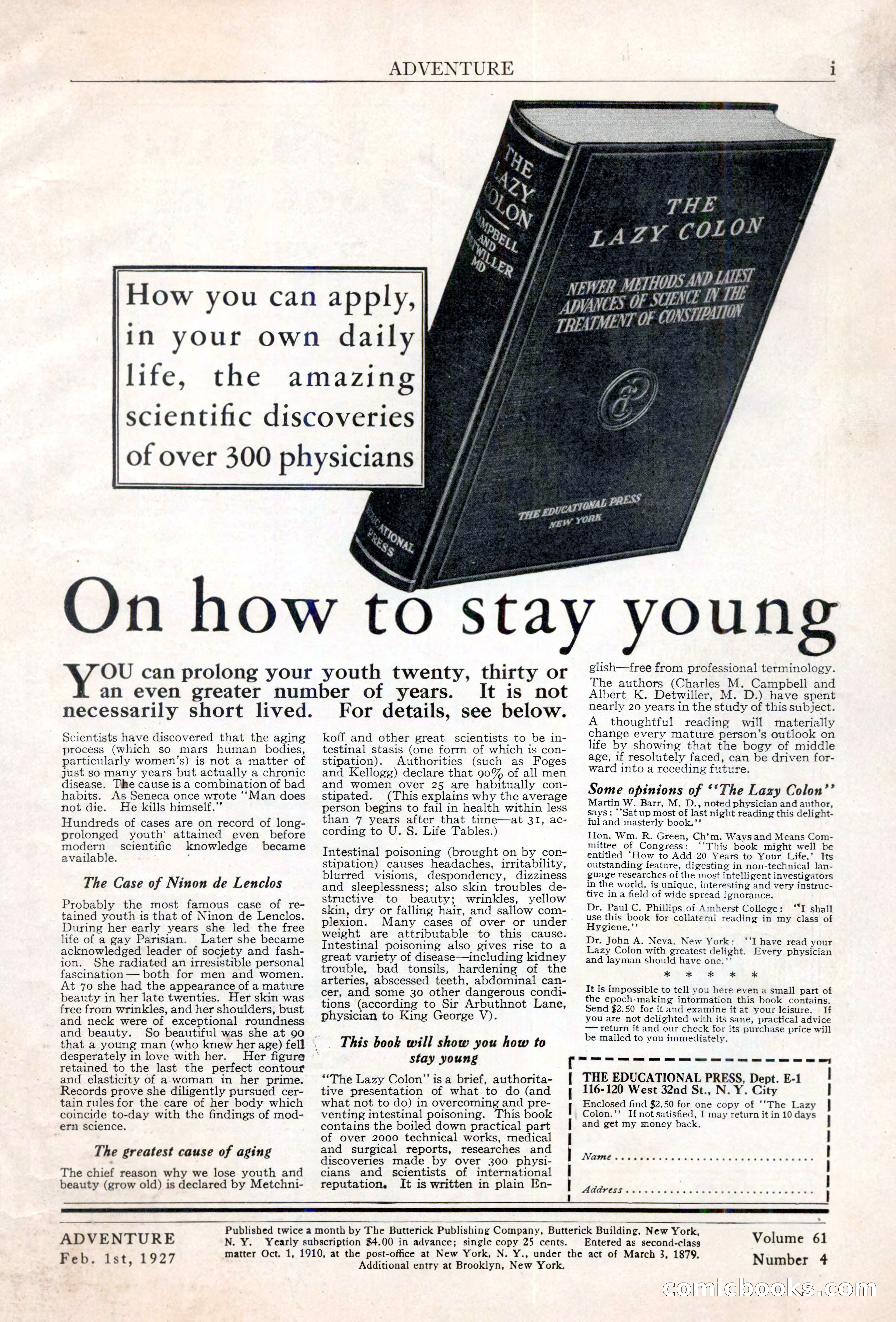 Adventure, February 1, 1927 — page 3 of 226