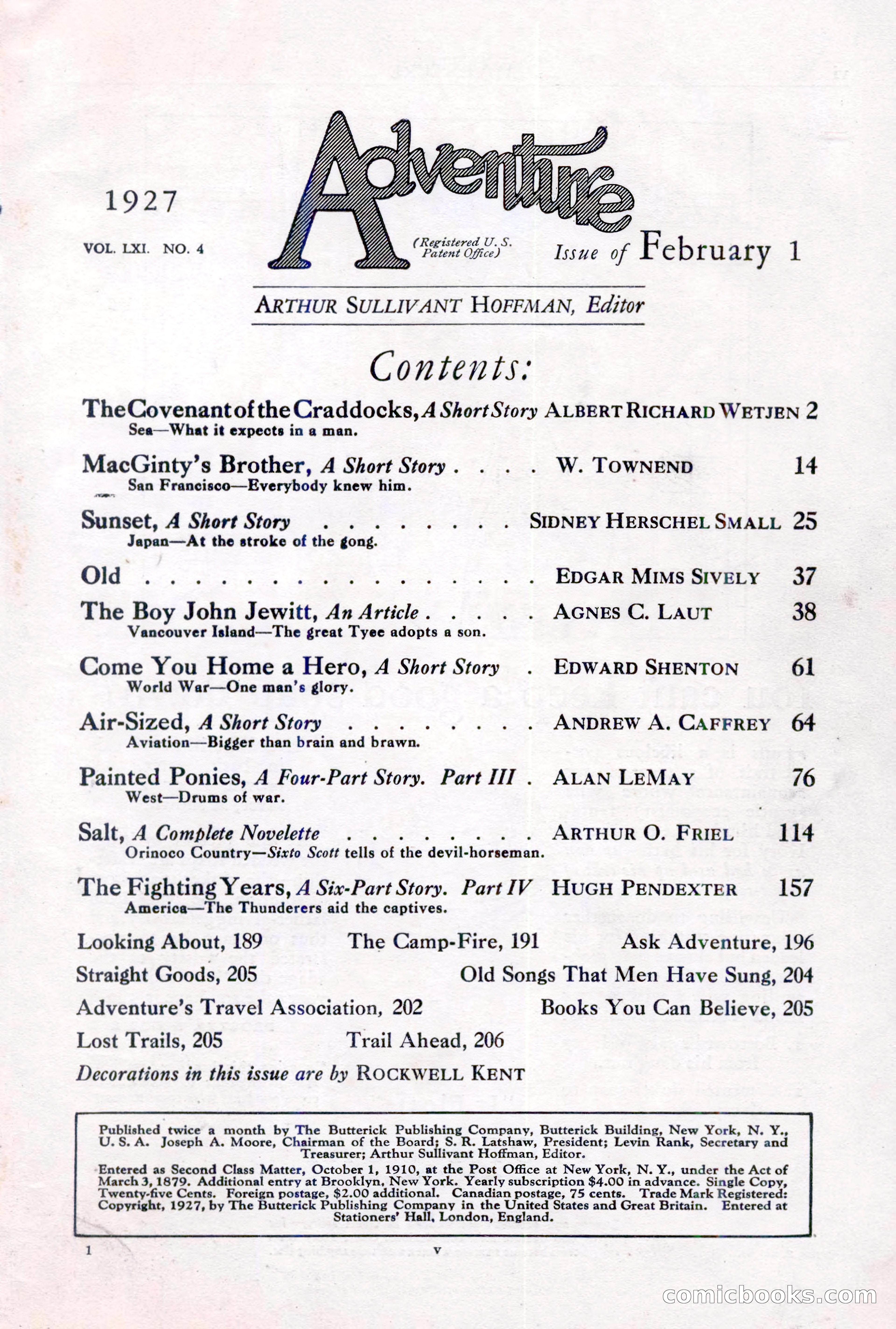 Adventure, February 1, 1927 — page 7 of 226