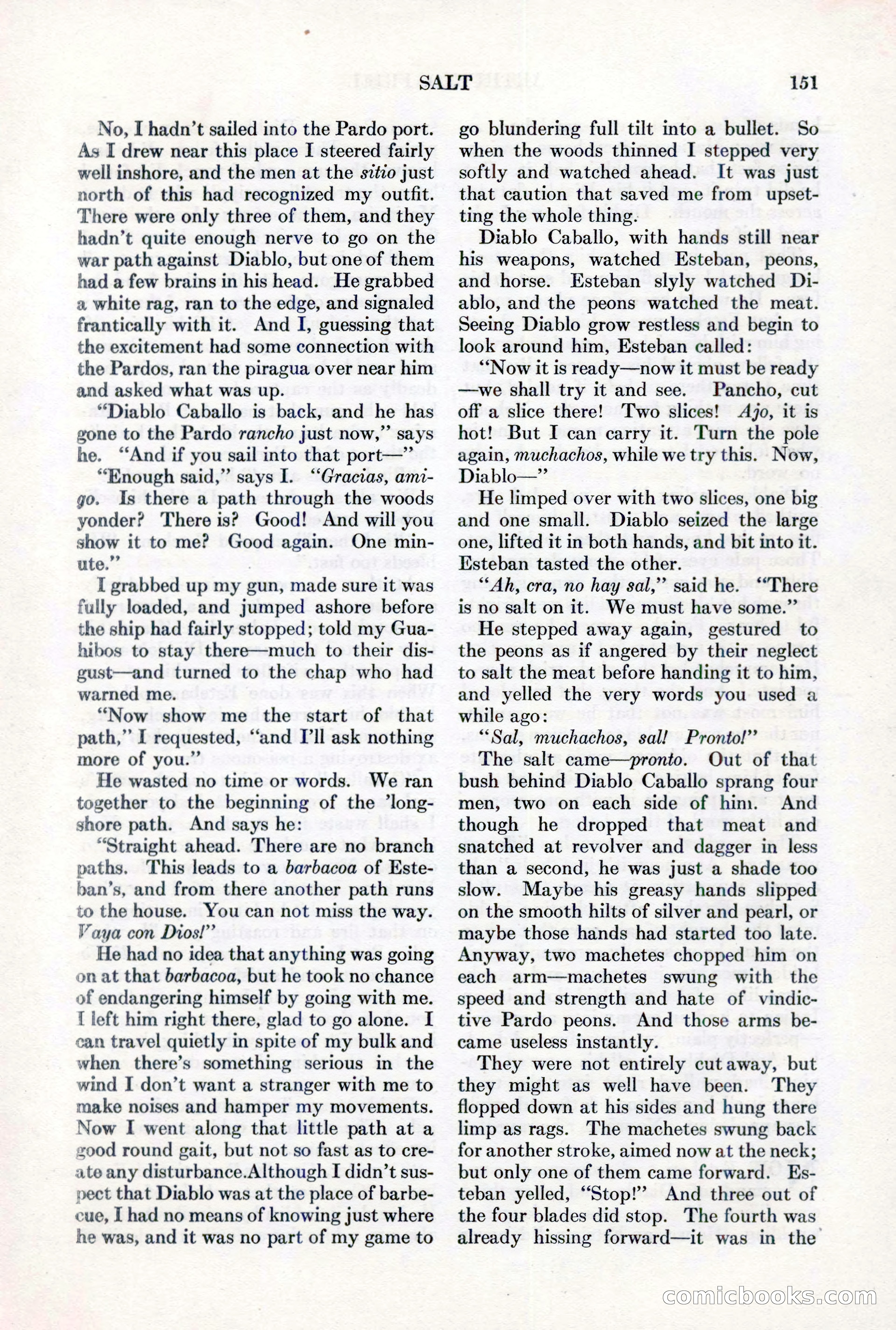 Adventure, February 1, 1927 — page 159 of 226