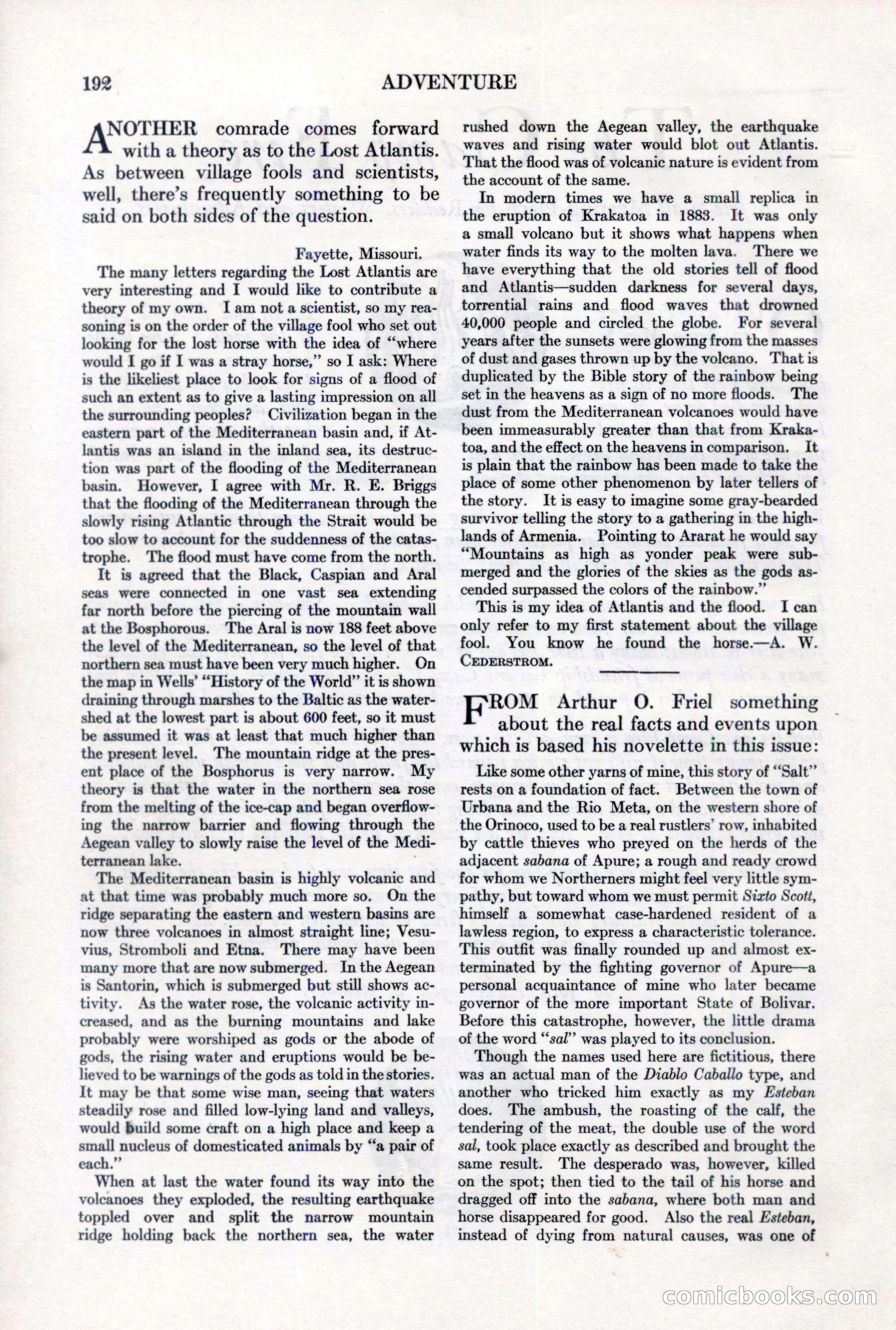 Adventure, February 1, 1927 — page 200 of 226
