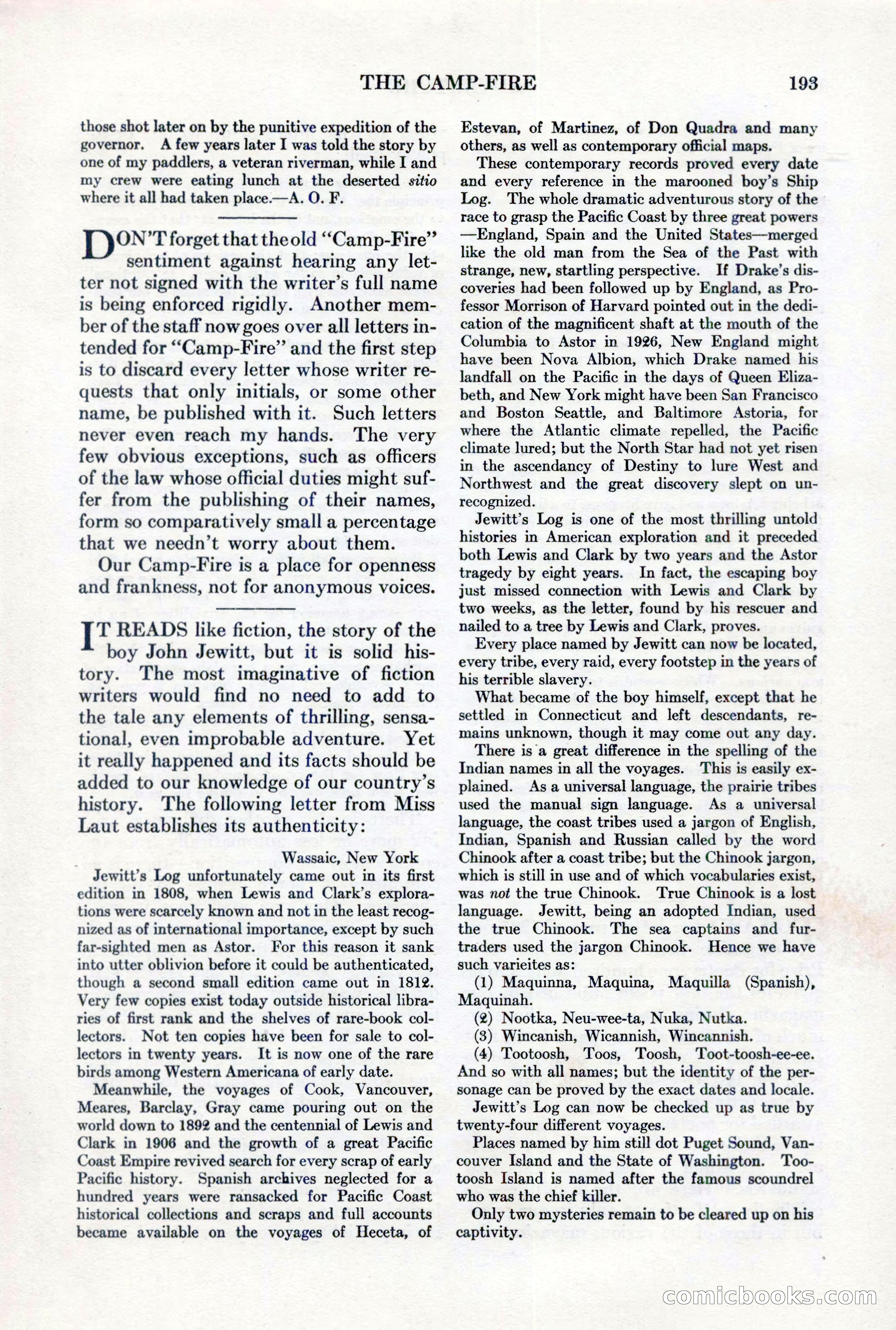 Adventure, February 1, 1927 — page 201 of 226