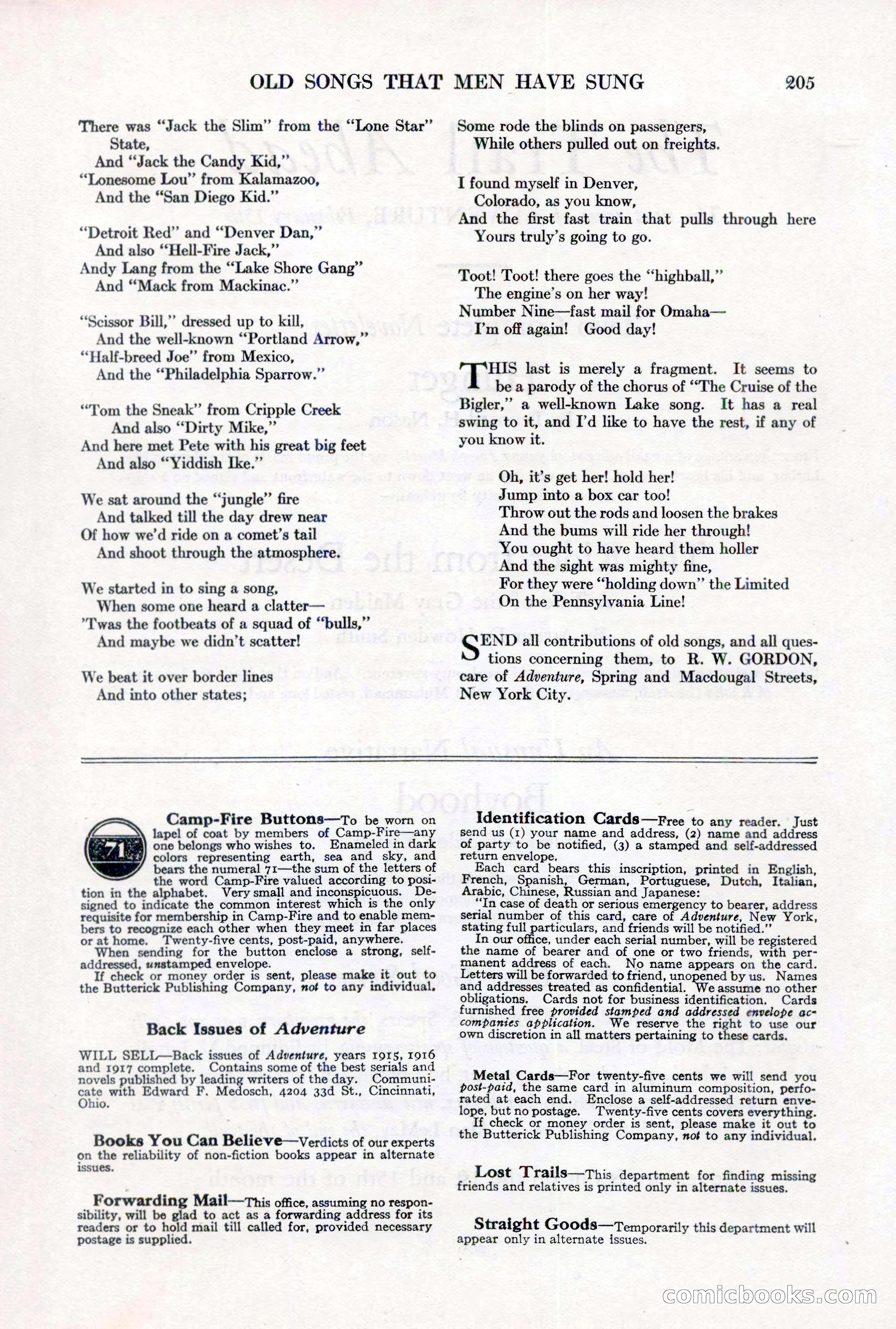 Adventure, February 1, 1927 — page 213 of 226