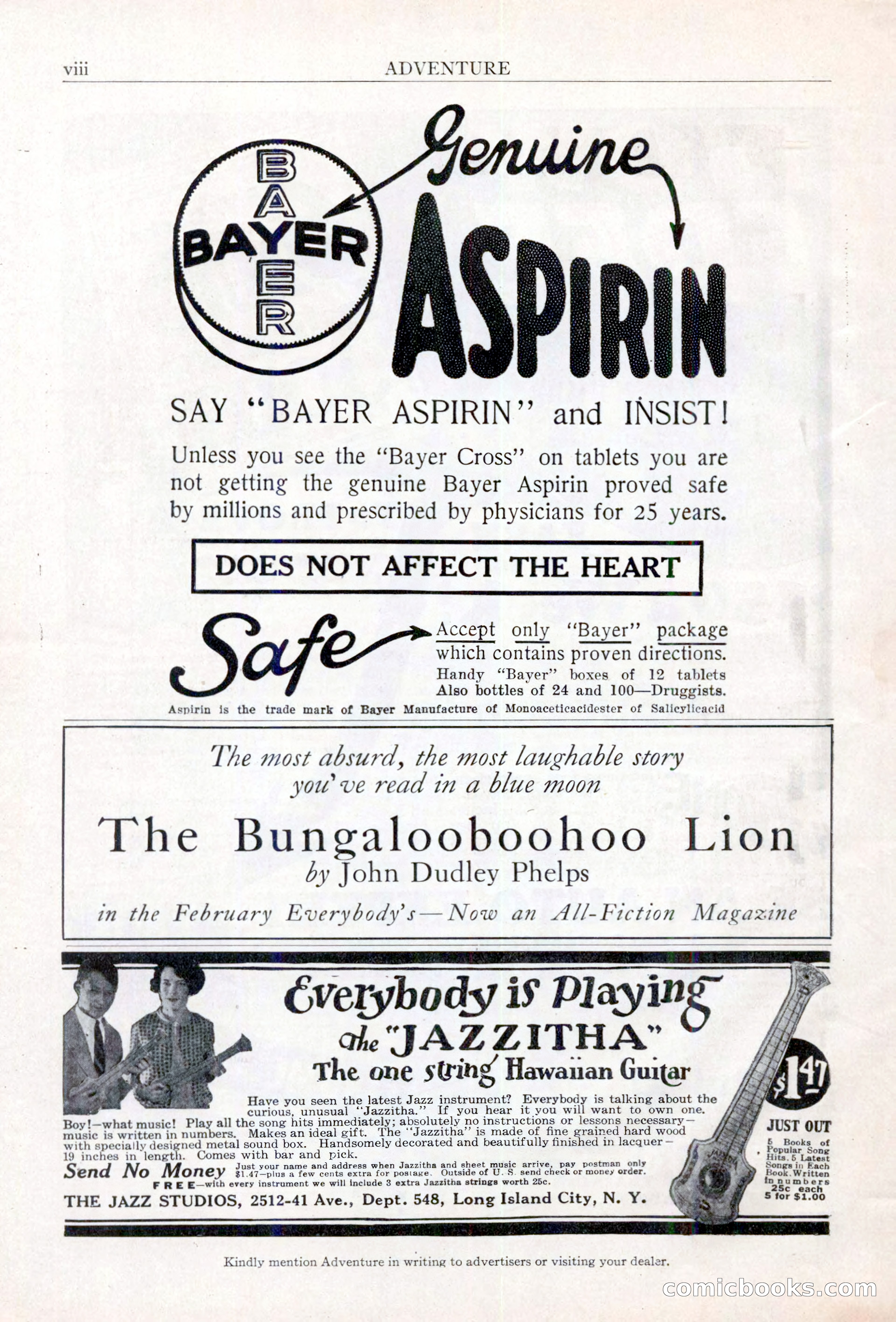 Adventure, February 1, 1927 — page 218 of 226