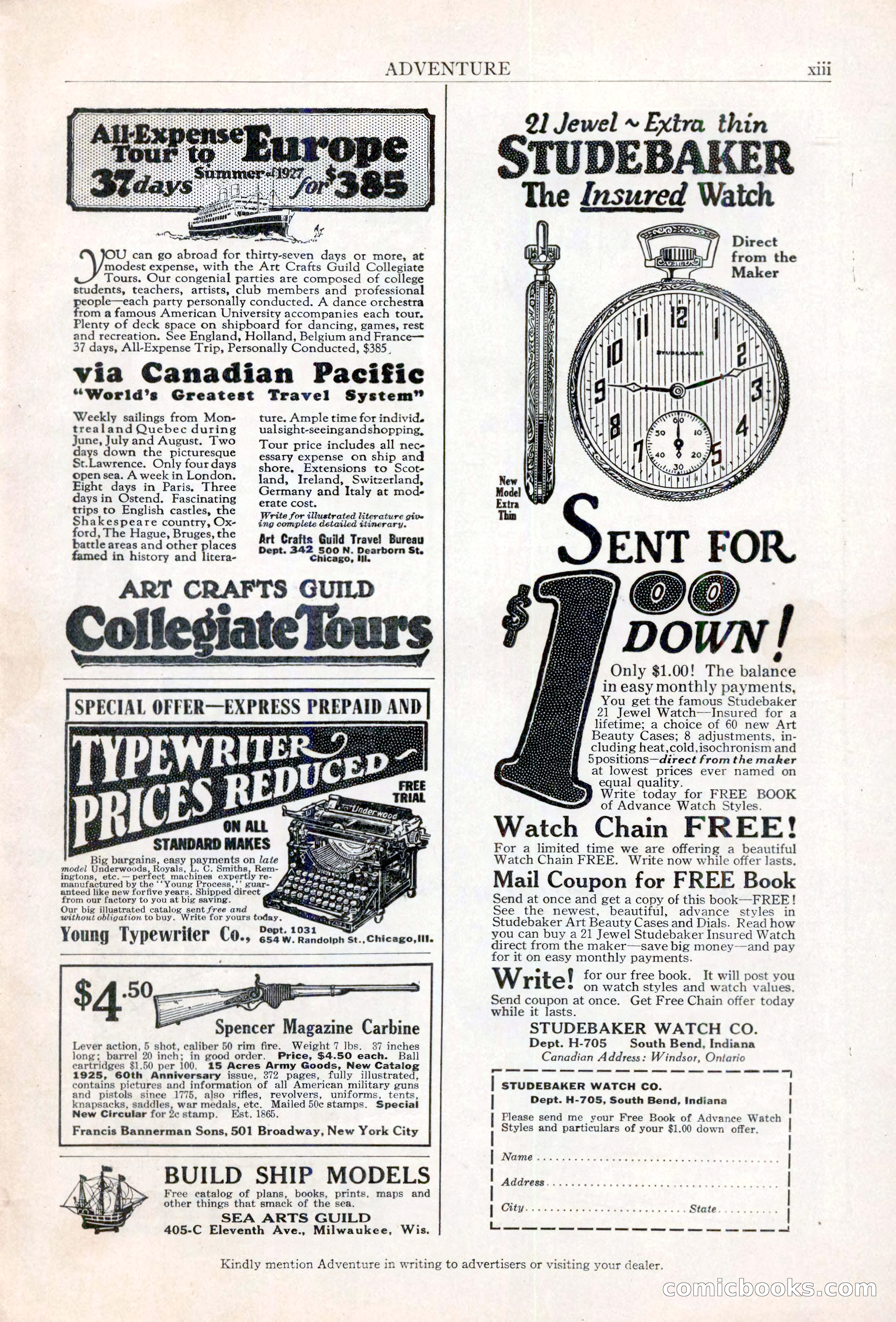 Adventure, February 1, 1927 — page 223 of 226