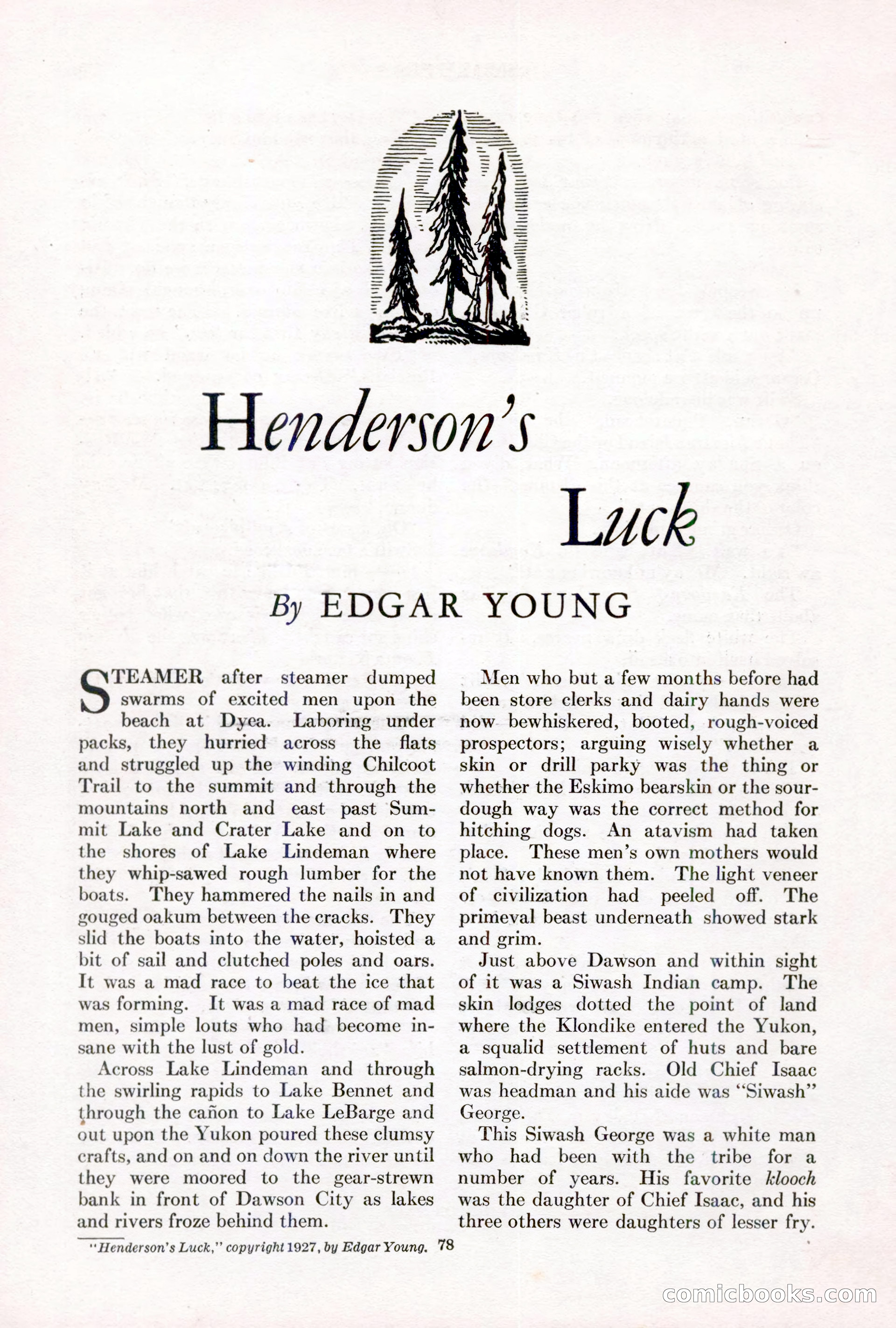 Adventure, March 1, 1927 — page 86 of 222