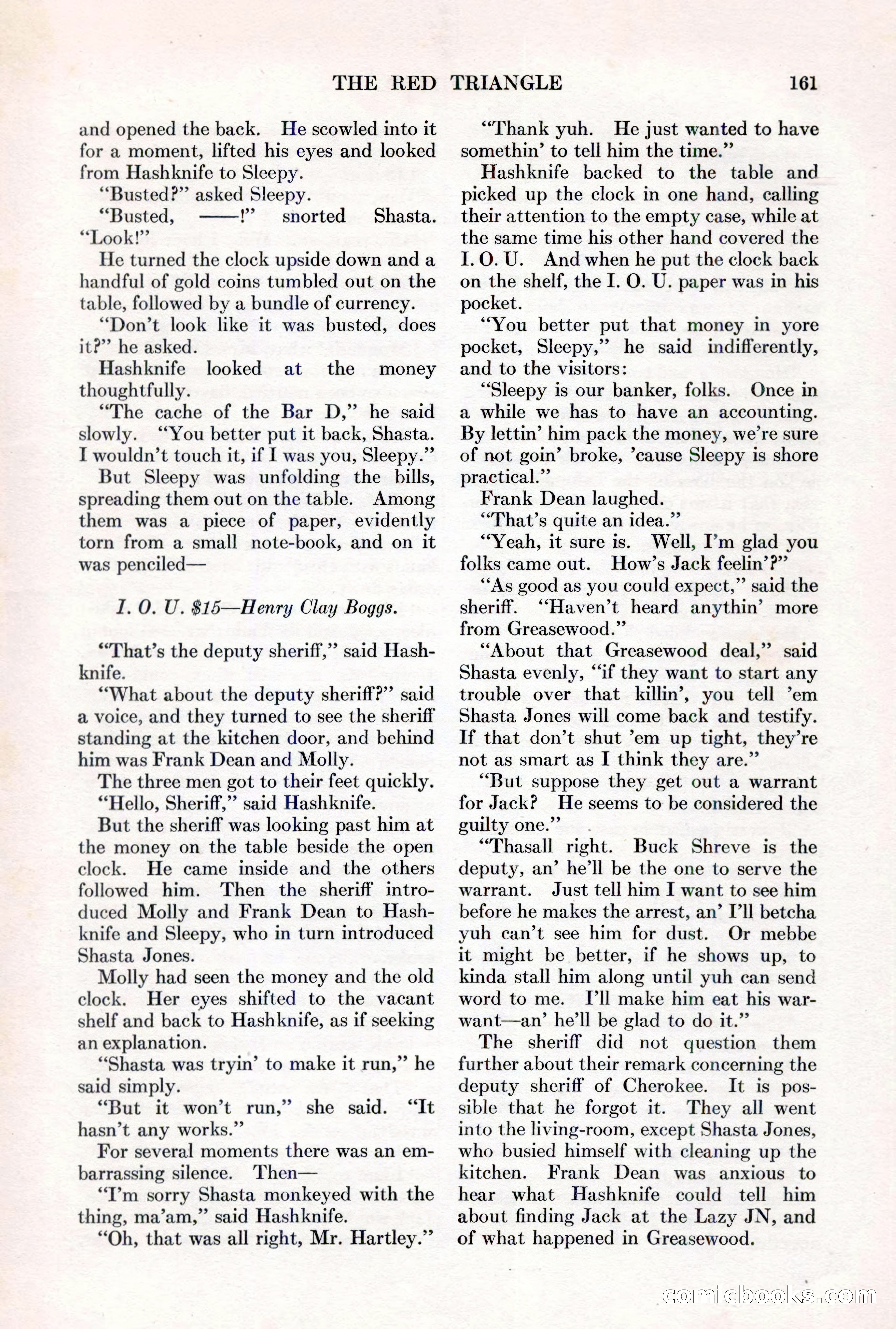 Adventure, March 1, 1927 — page 169 of 222