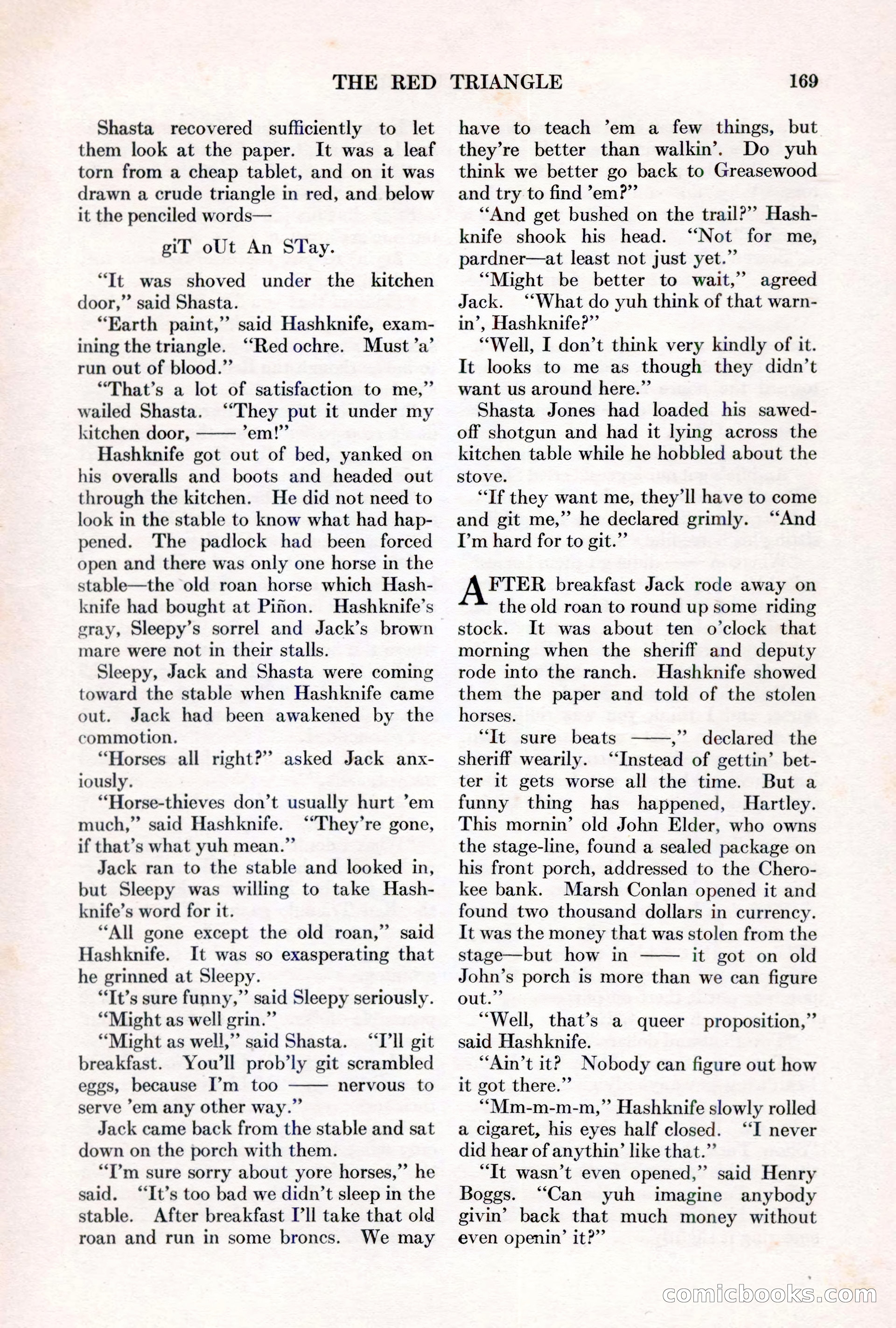 Adventure, March 1, 1927 — page 177 of 222
