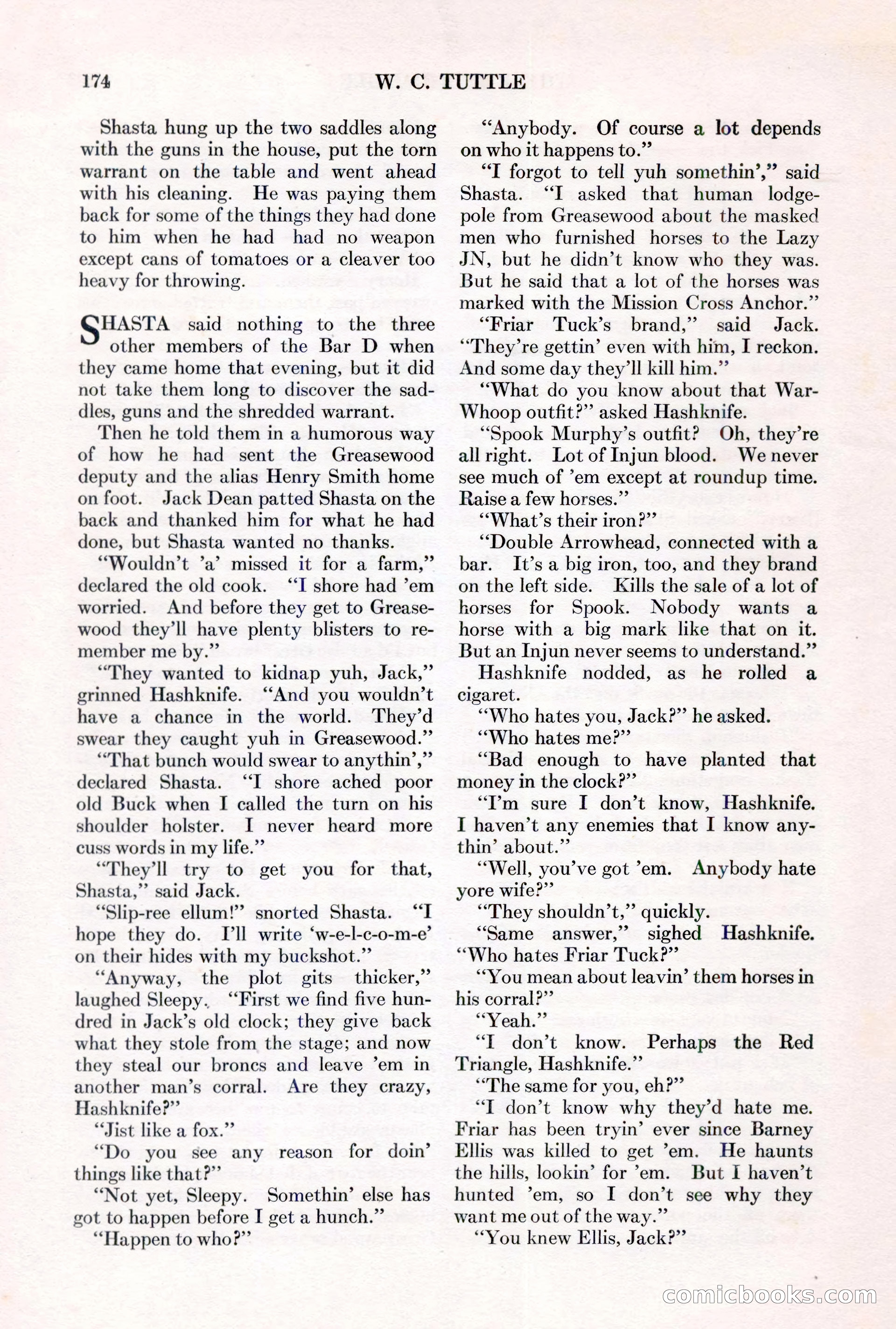 Adventure, March 1, 1927 — page 182 of 222
