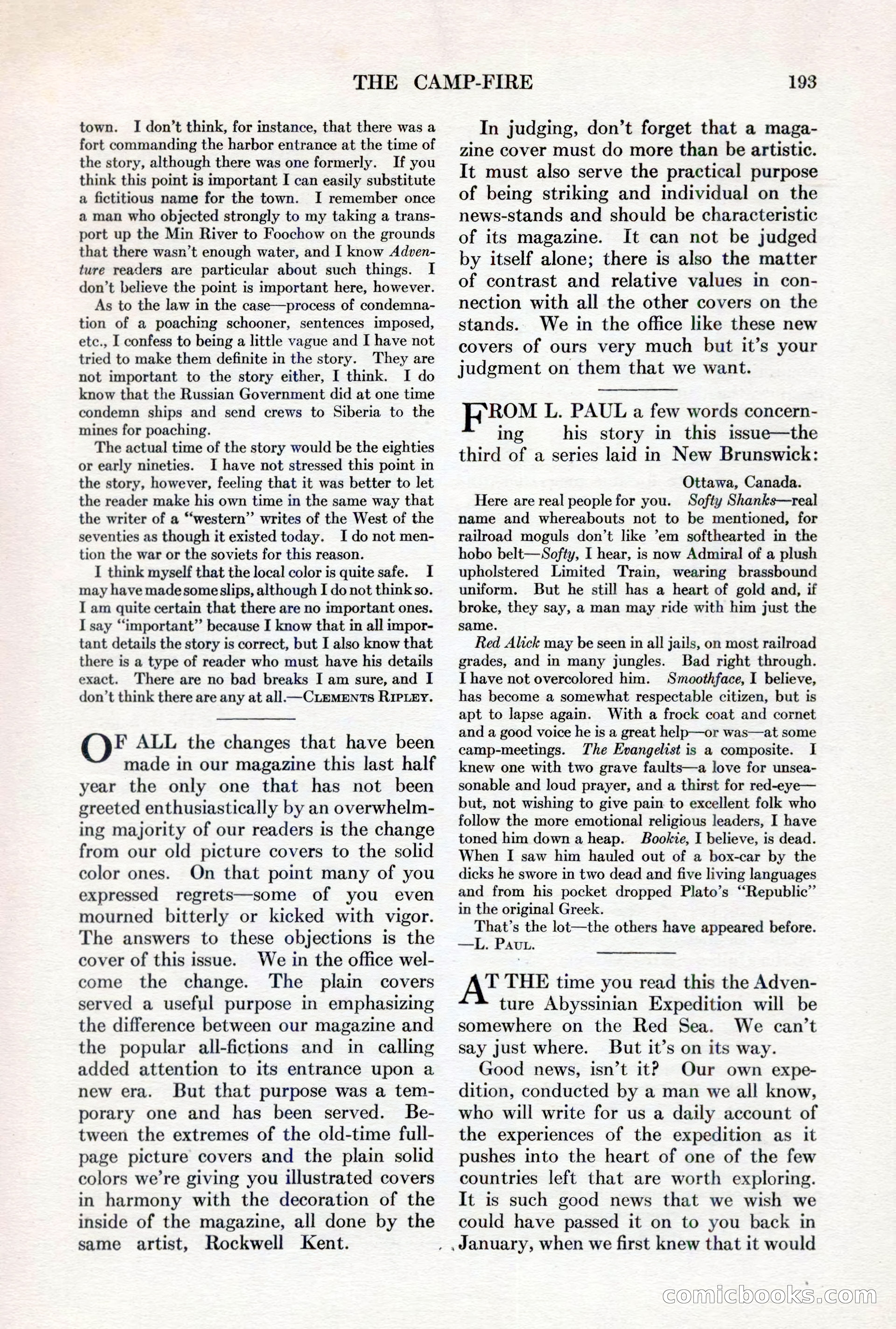 Adventure, March 1, 1927 — page 201 of 222