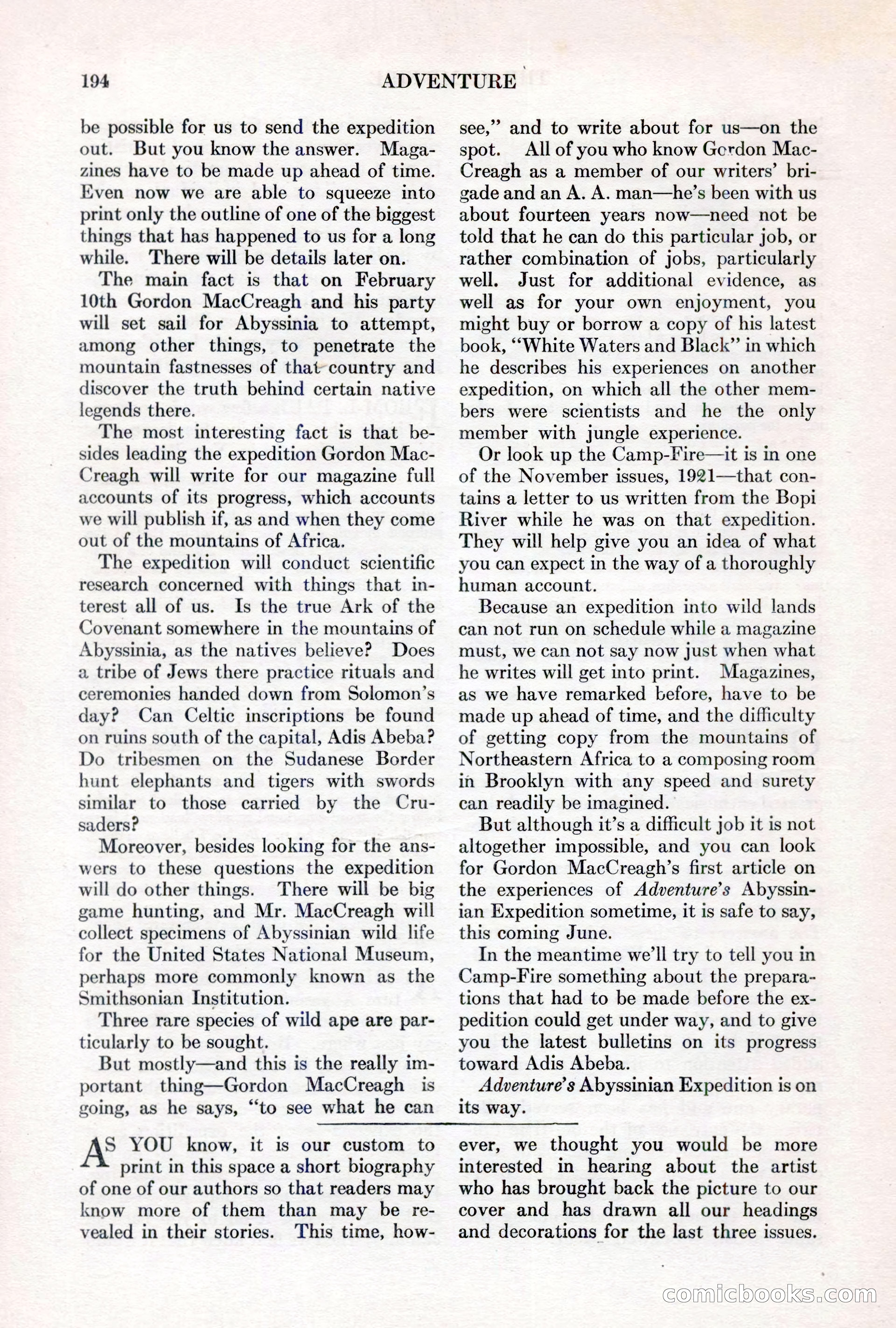 Adventure, March 1, 1927 — page 202 of 222