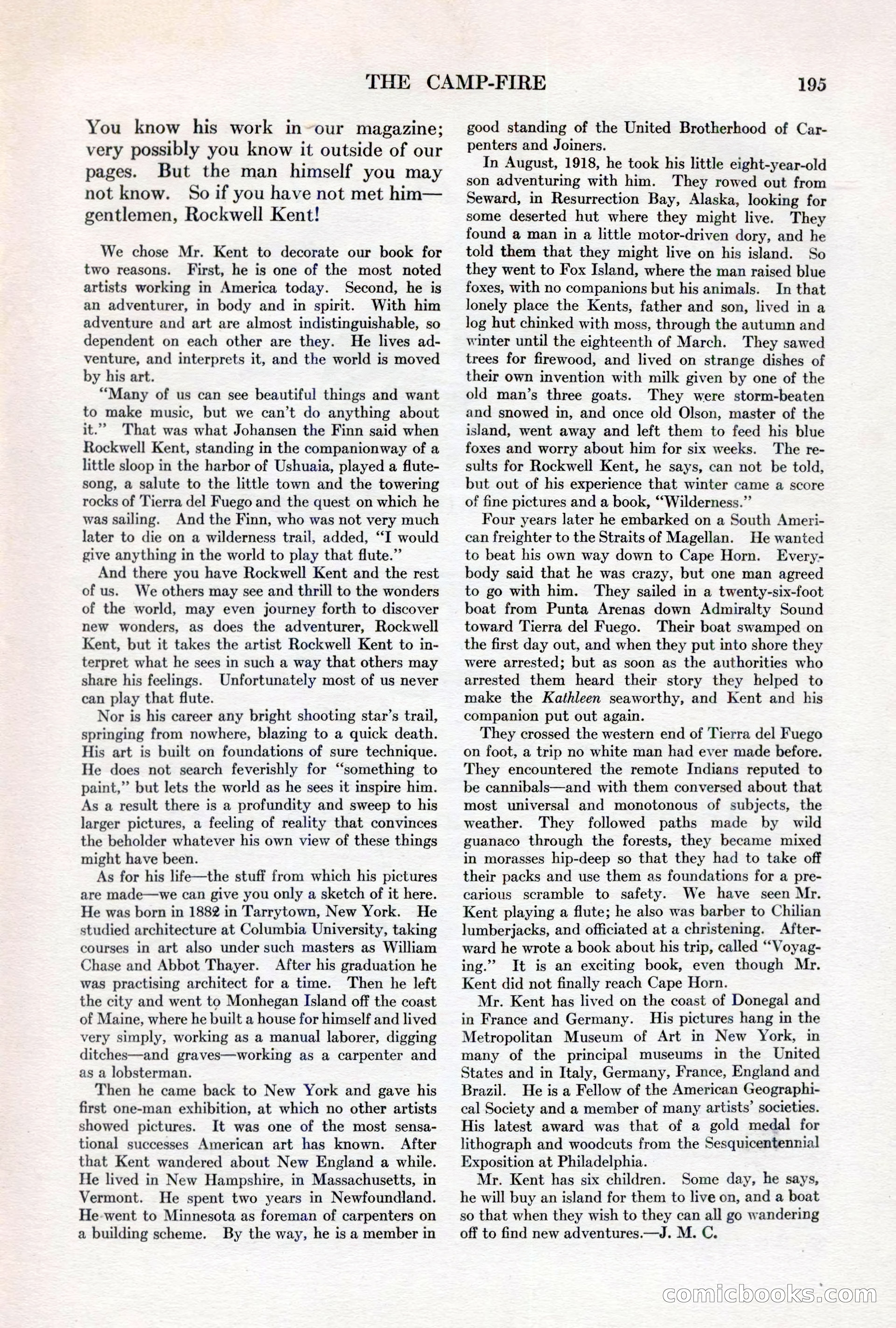 Adventure, March 1, 1927 — page 203 of 222