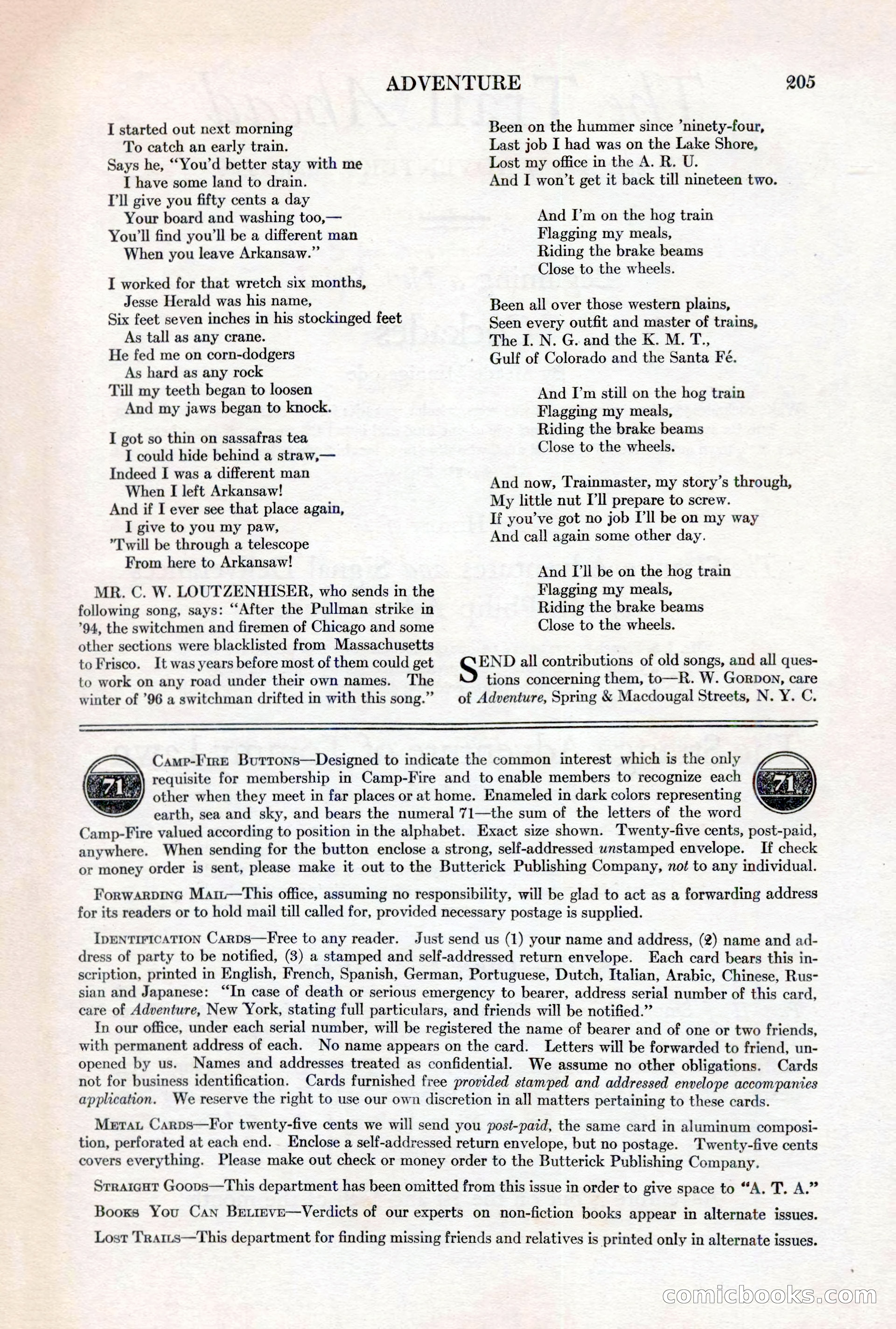 Adventure, March 1, 1927 — page 213 of 222