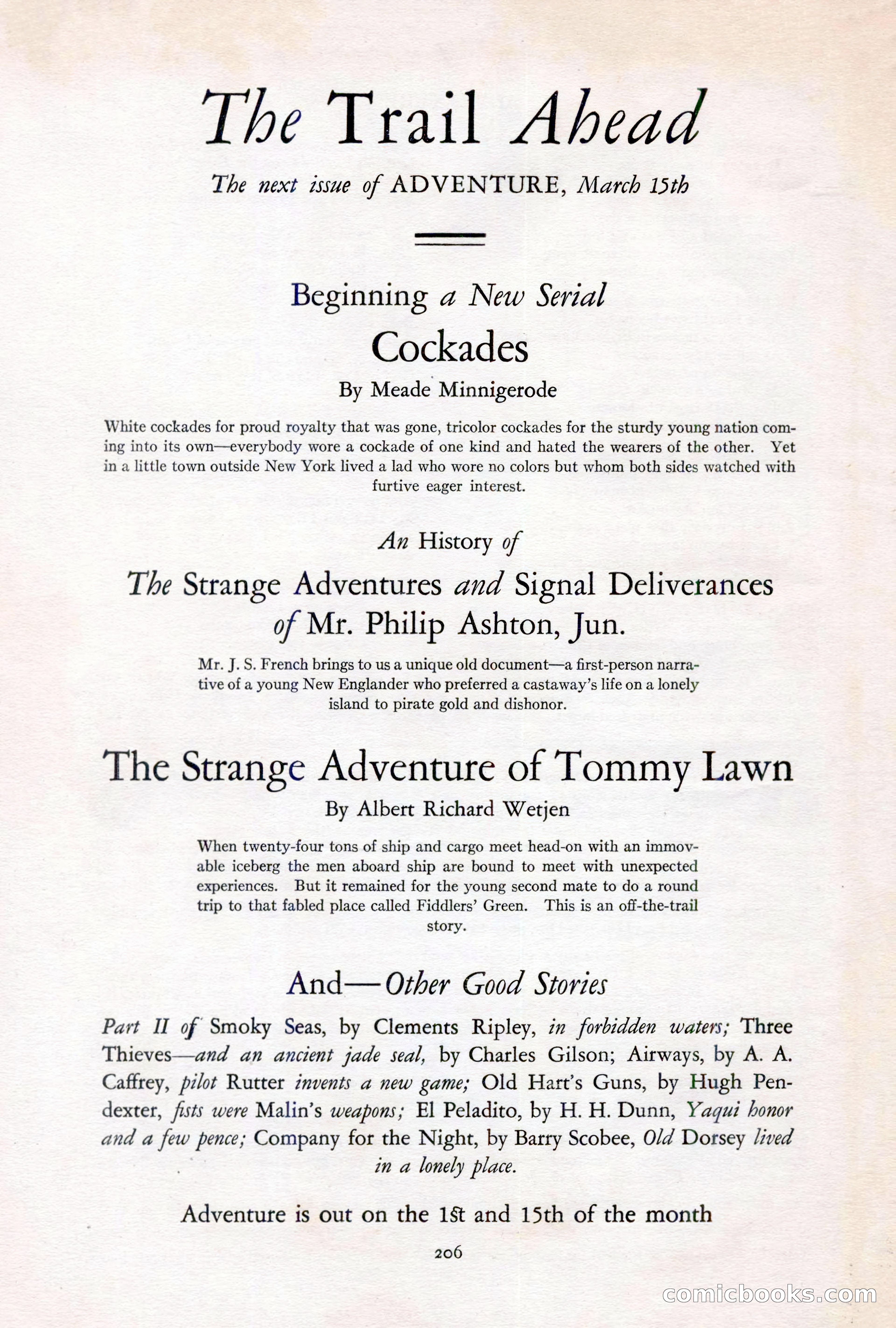 Adventure, March 1, 1927 — page 214 of 222