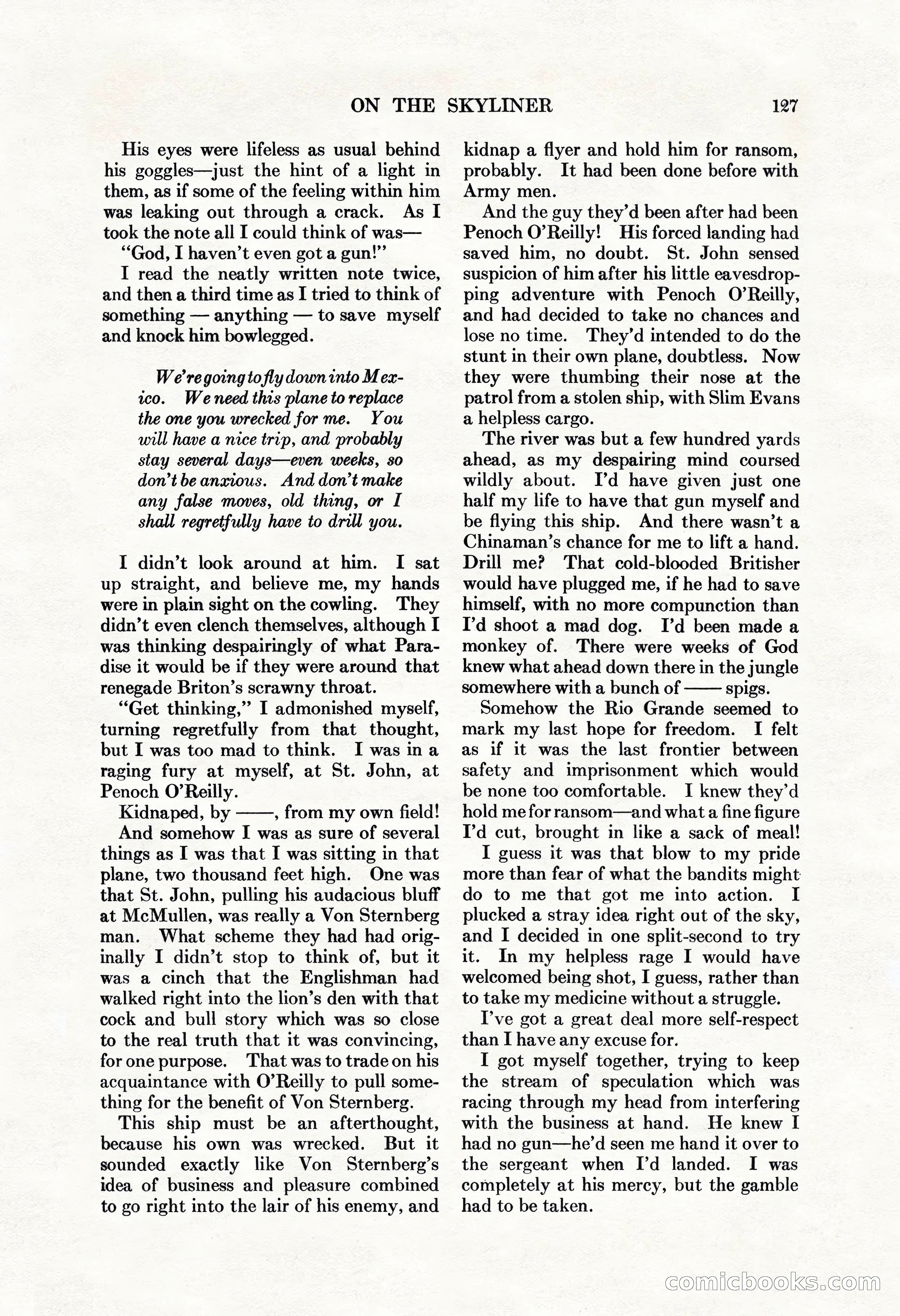 Adventure, June 1, 1927 — page 129 of 206