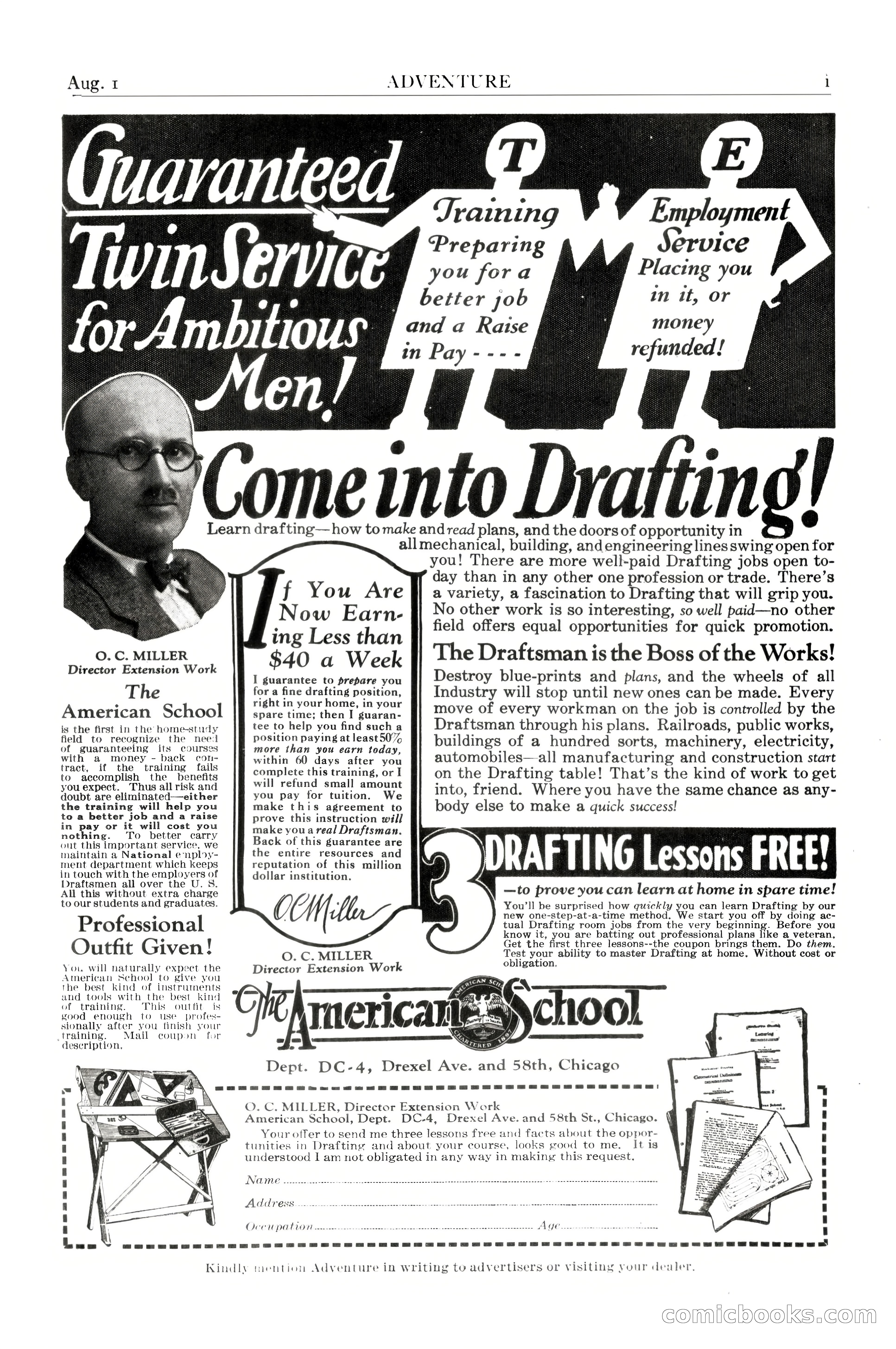 Adventure Magazine, August 1, 1927 — page 3 of 206