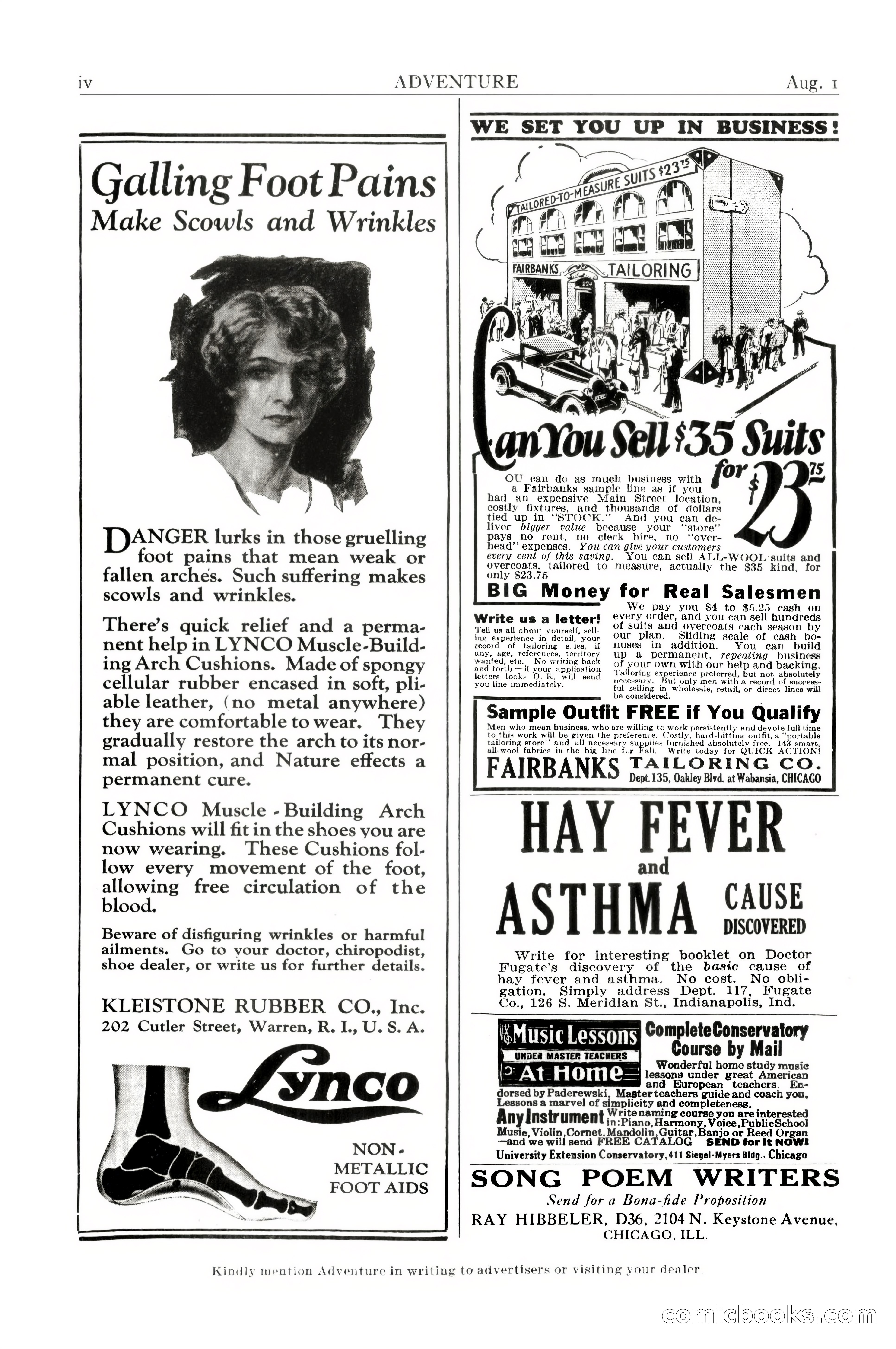 Adventure Magazine, August 1, 1927 — page 6 of 206