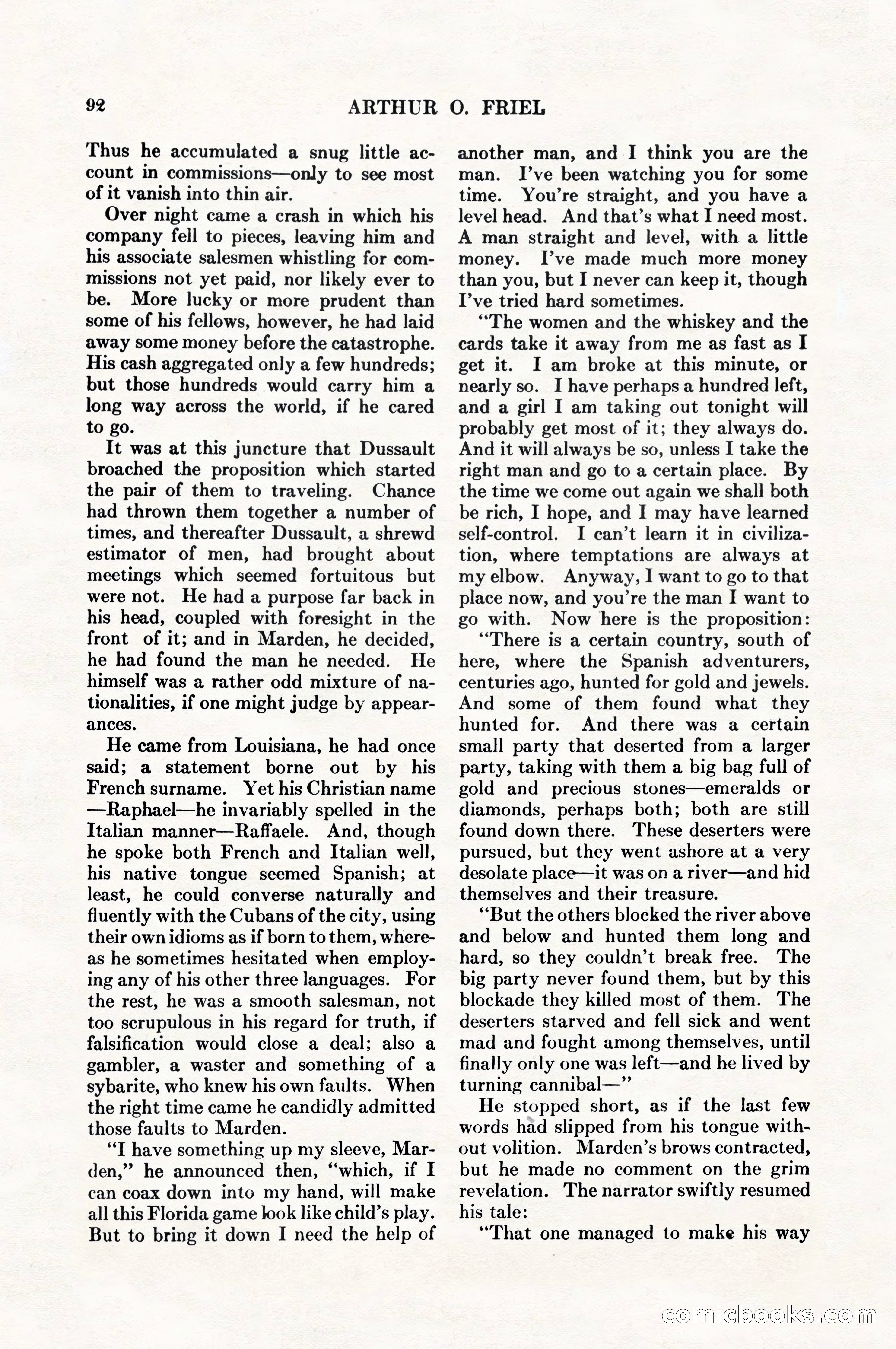 Adventure Magazine, August 1, 1927 — page 104 of 206