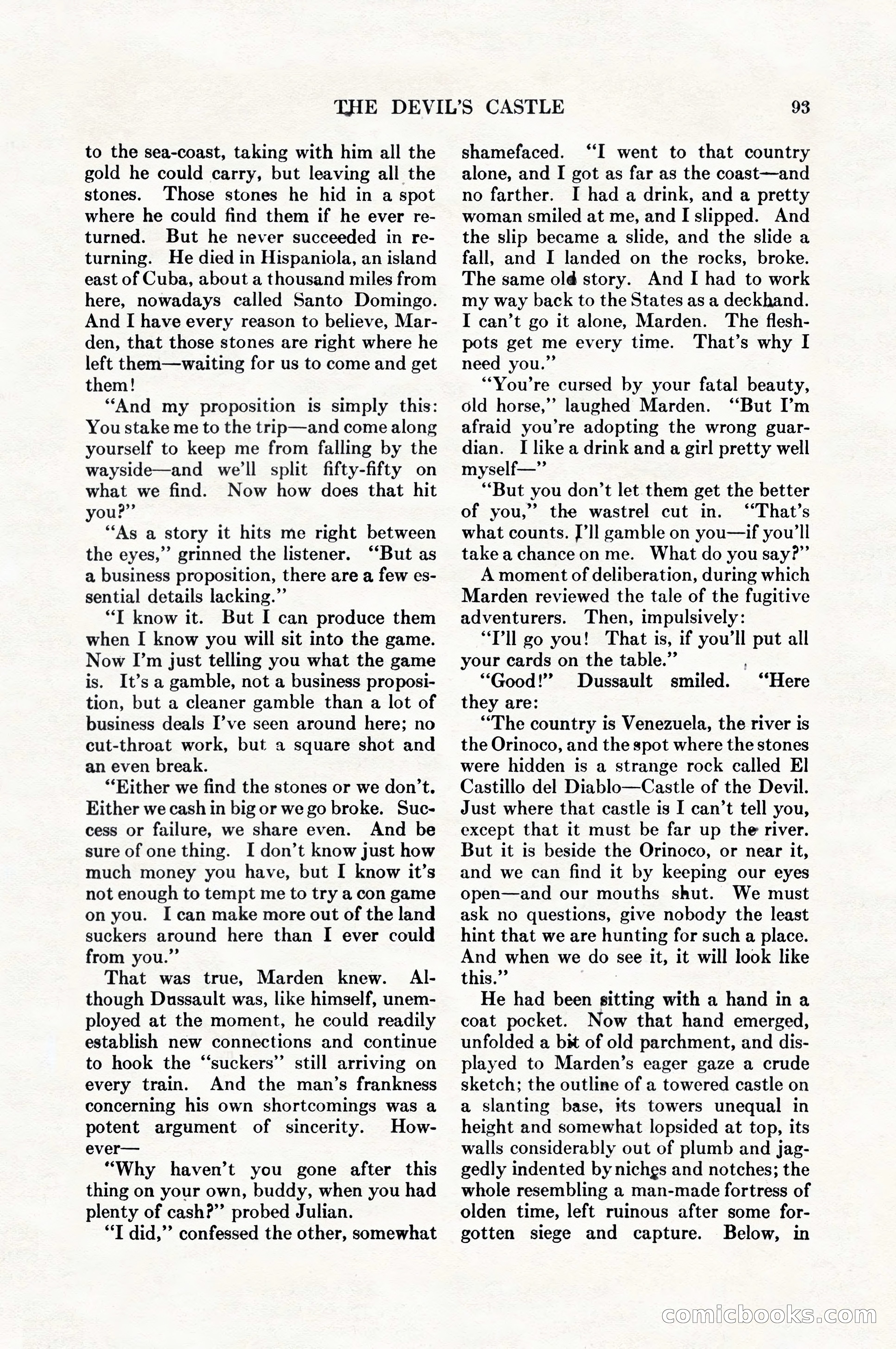 Adventure Magazine, August 1, 1927 — page 105 of 206