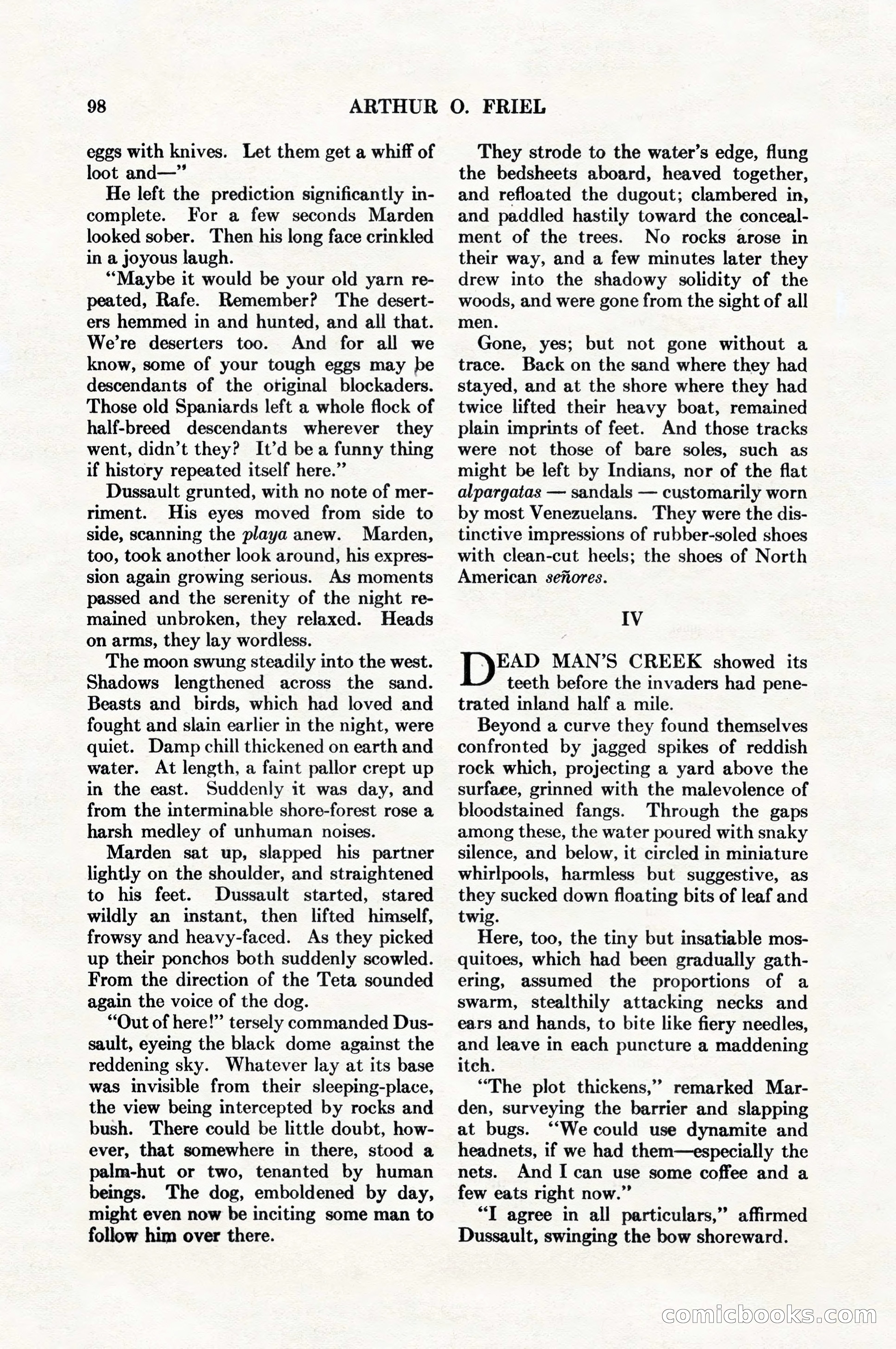Adventure Magazine, August 1, 1927 — page 110 of 206