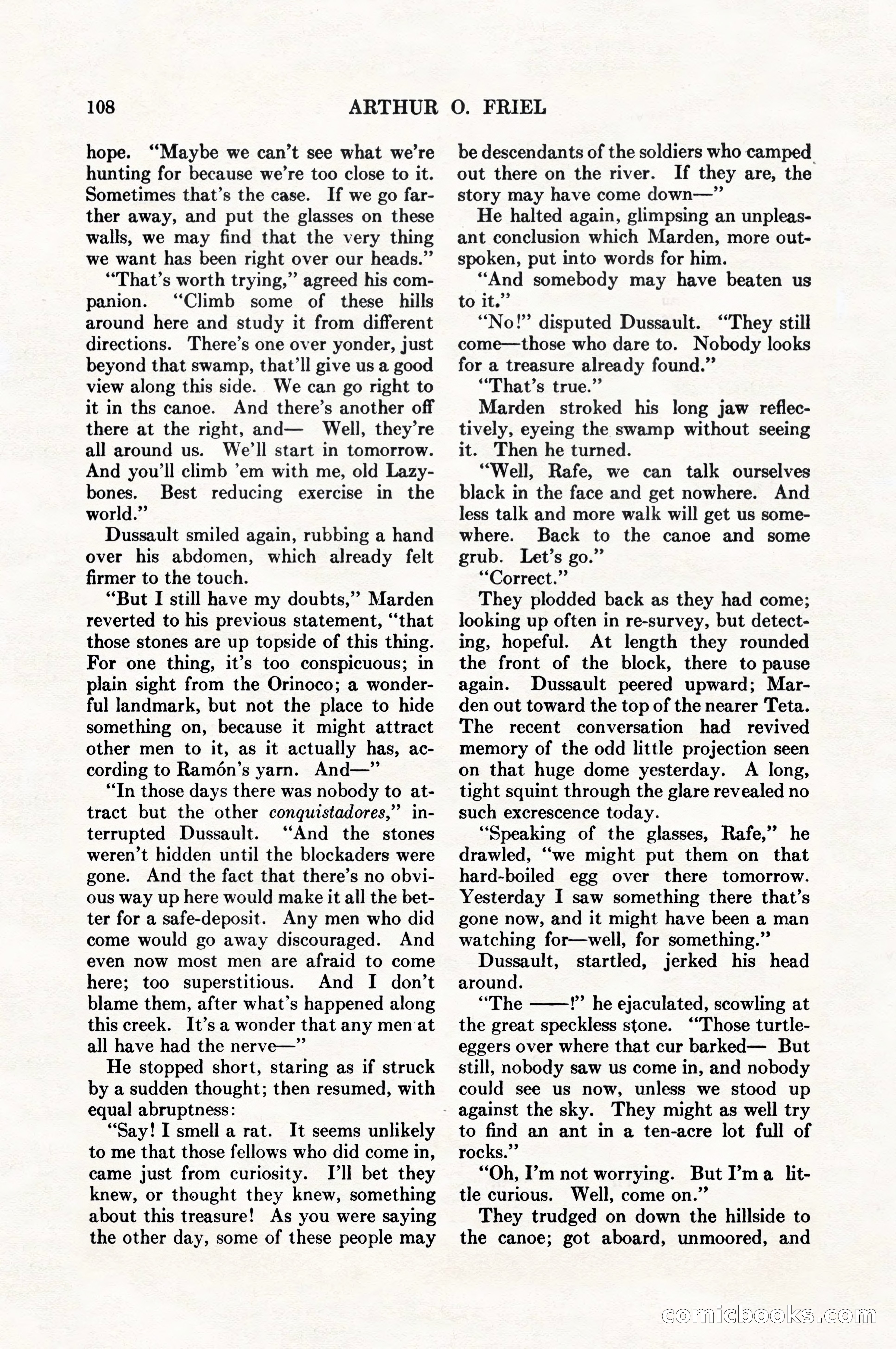 Adventure Magazine, August 1, 1927 — page 120 of 206