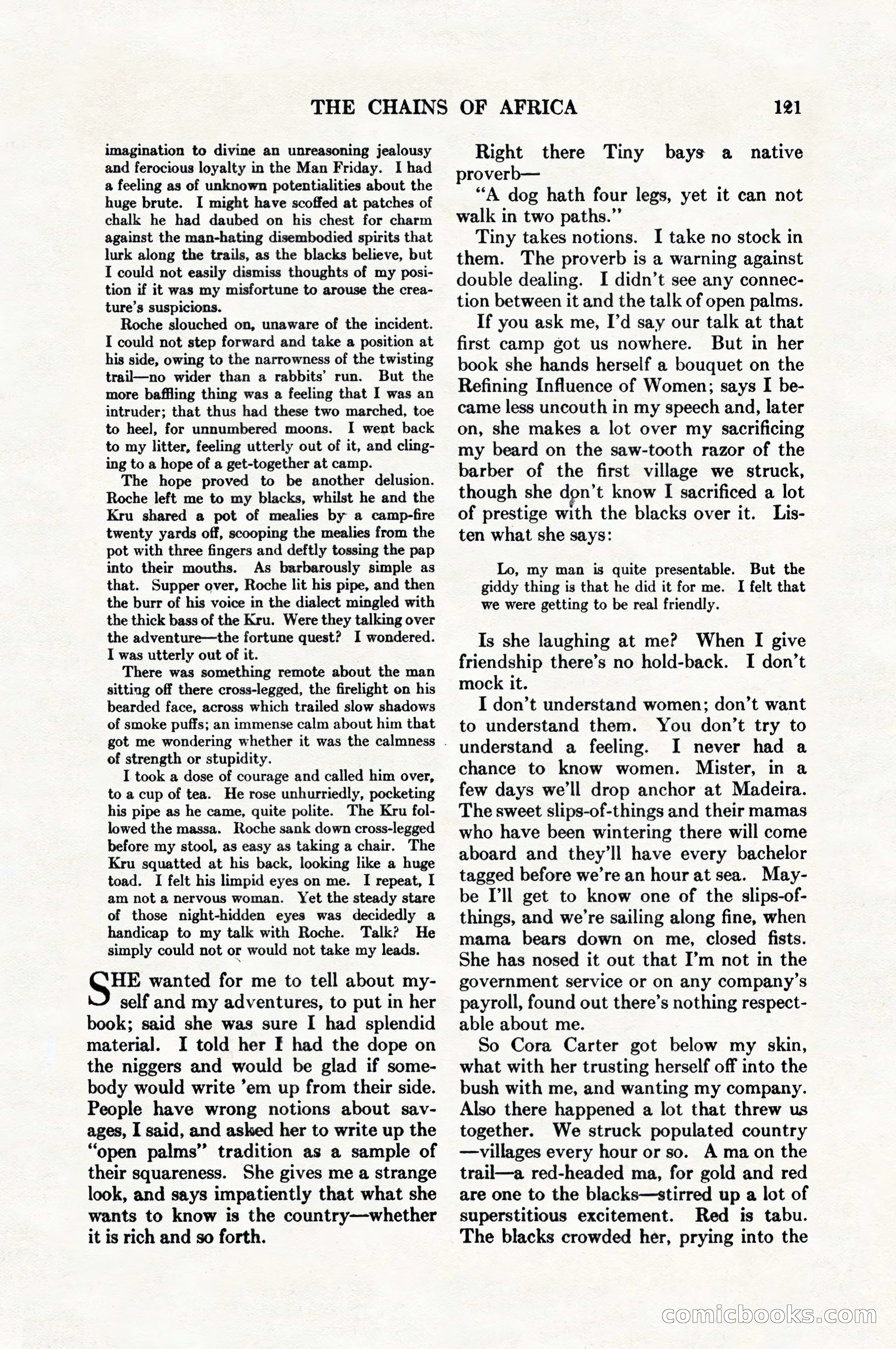 Adventure Magazine, August 1, 1927 — page 133 of 206