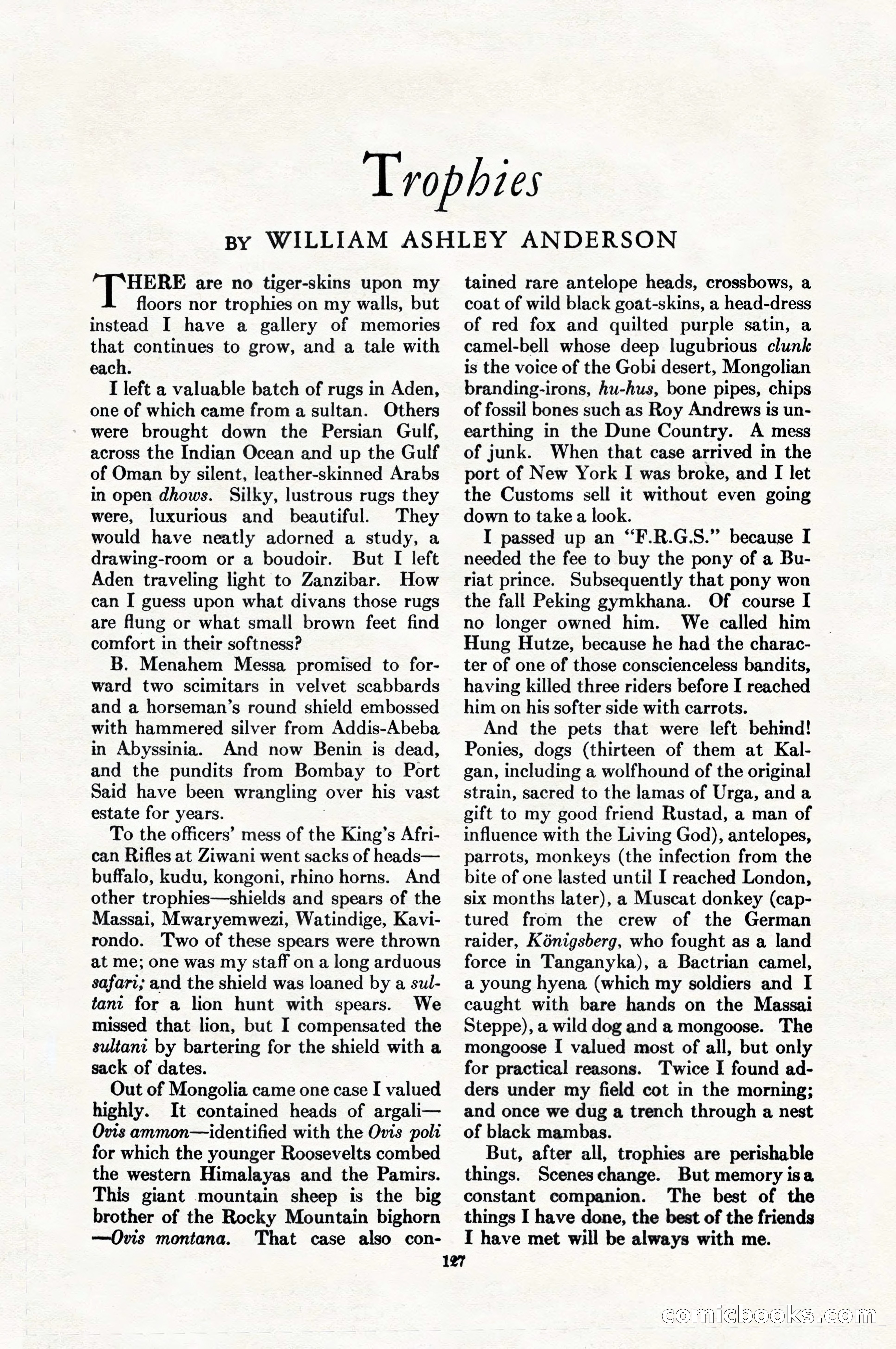 Adventure Magazine, August 1, 1927 — page 139 of 206