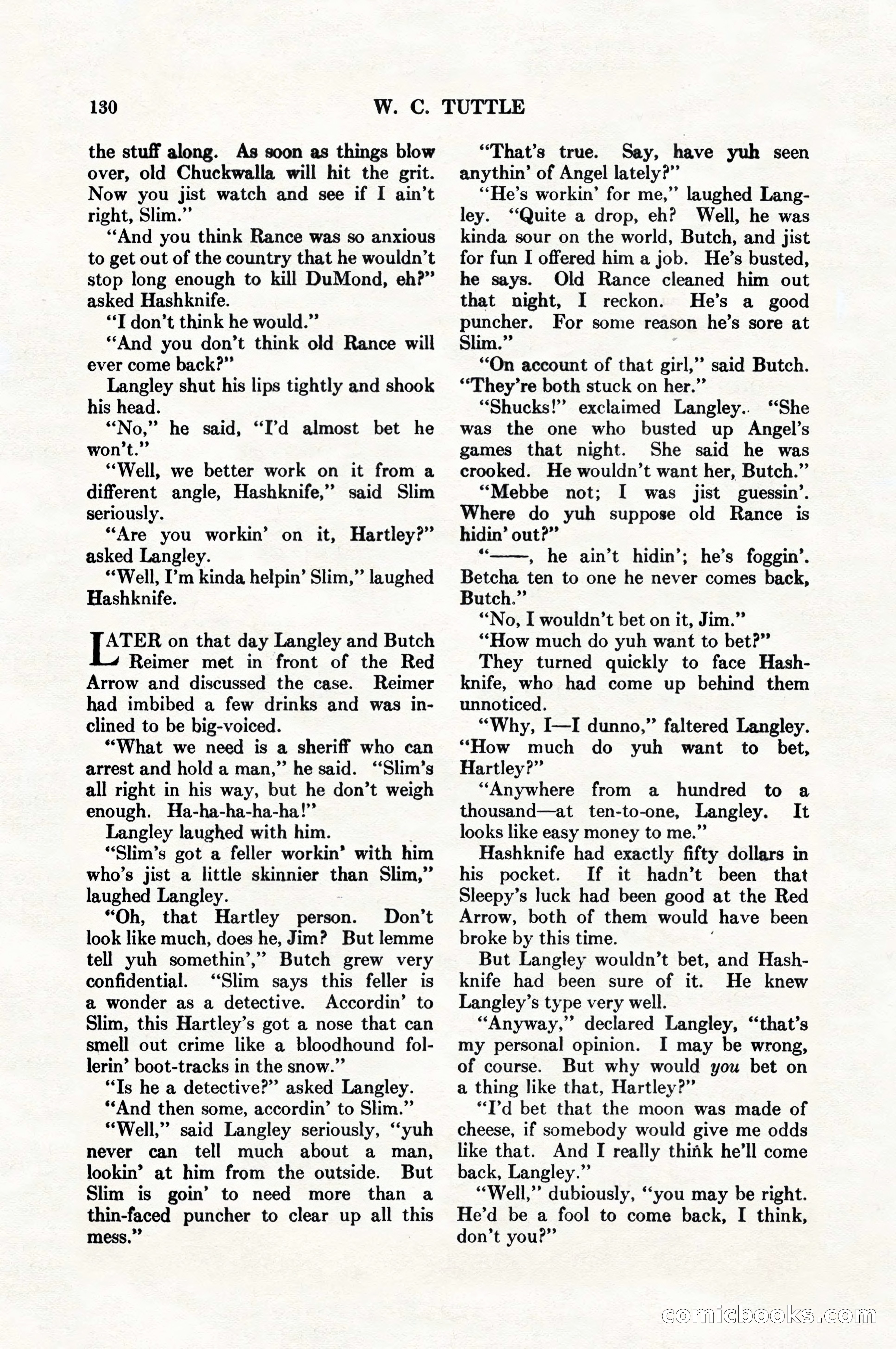 Adventure Magazine, August 1, 1927 — page 142 of 206