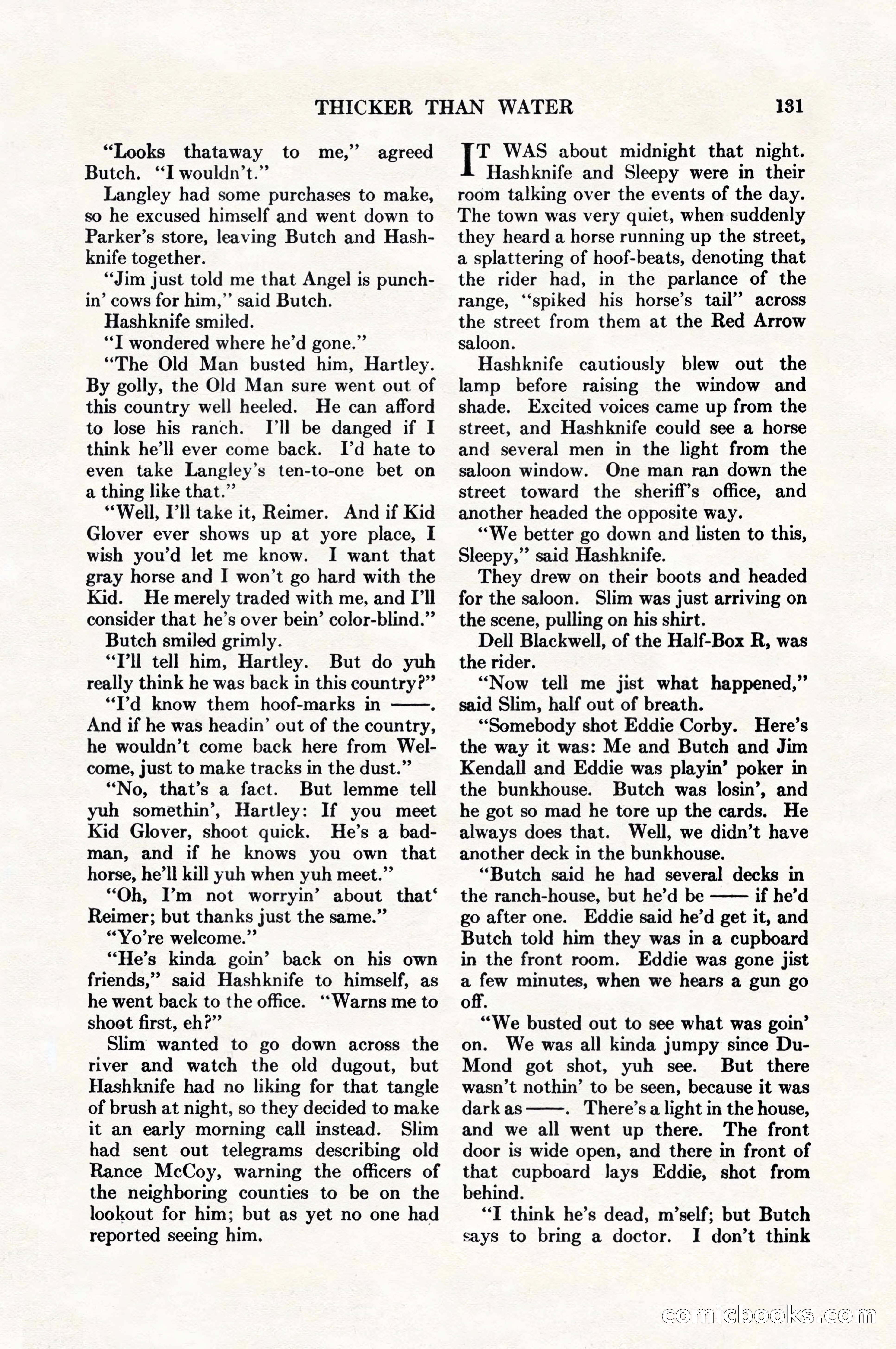 Adventure Magazine, August 1, 1927 — page 143 of 206
