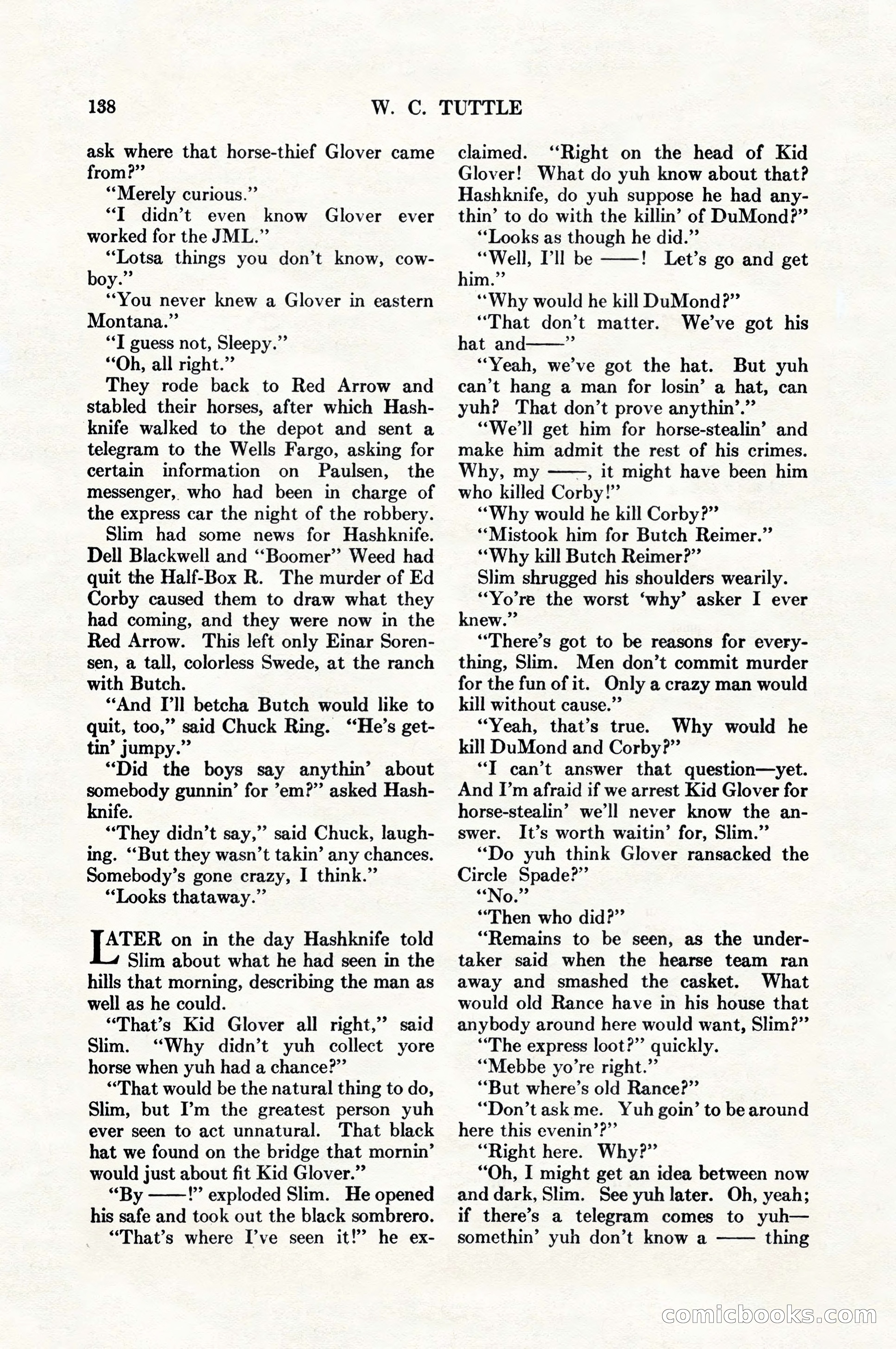 Adventure Magazine, August 1, 1927 — page 150 of 206